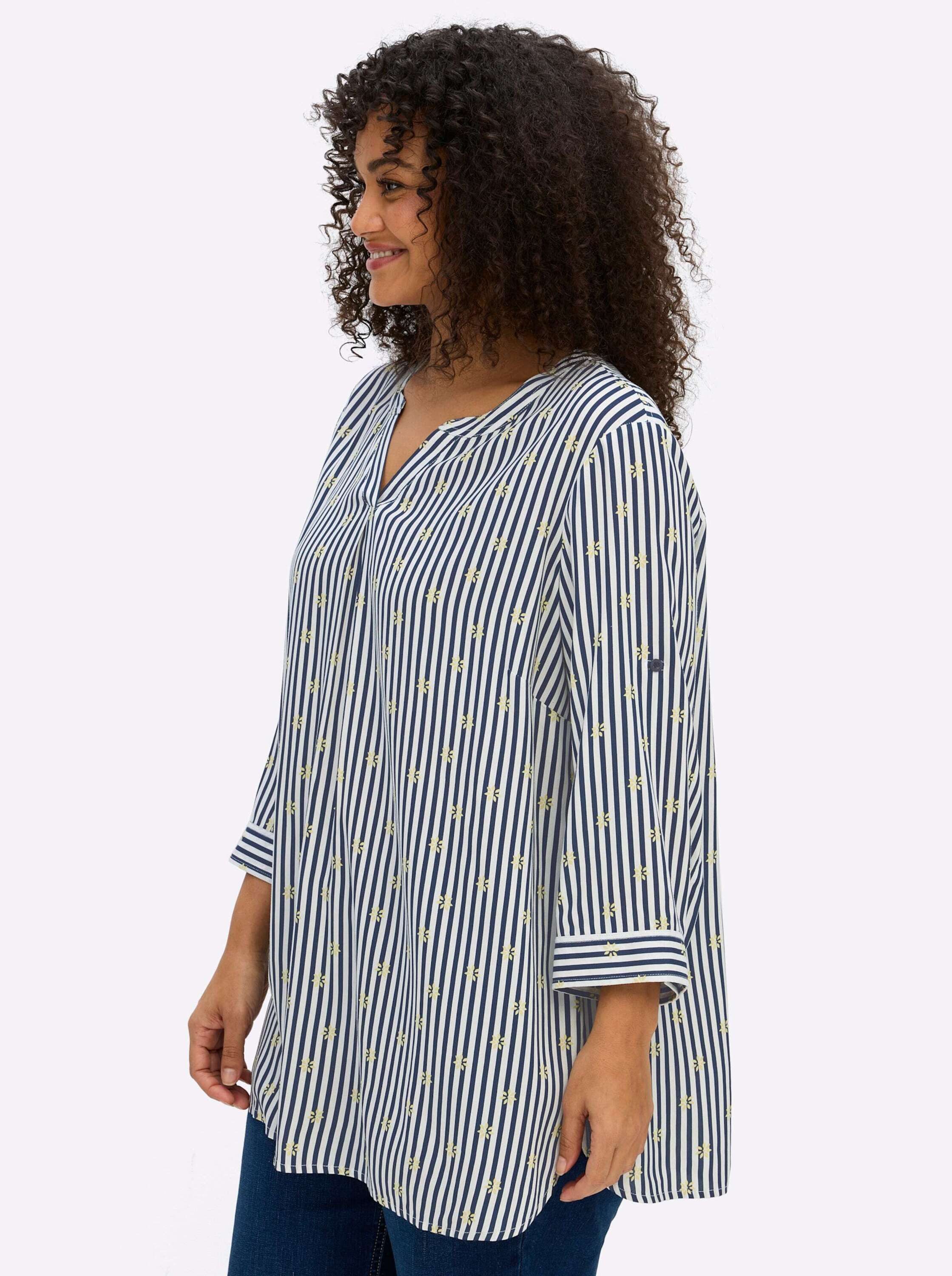 Sheego Klassische Bluse 3/4-Arm-Bluse 3/4-Arm .