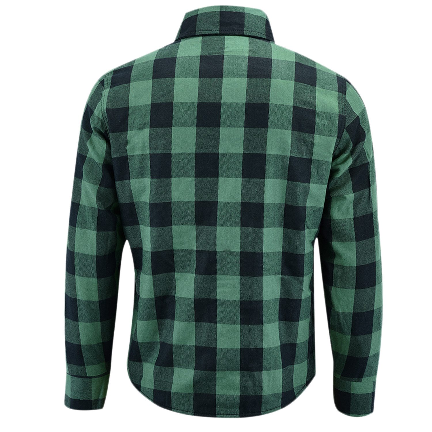 BULLDT Motorradjacke BLD1201 (mit 4 CE-Protektoren) BULLDT Herren Motorradhemd Holzfäller-Look Hemd