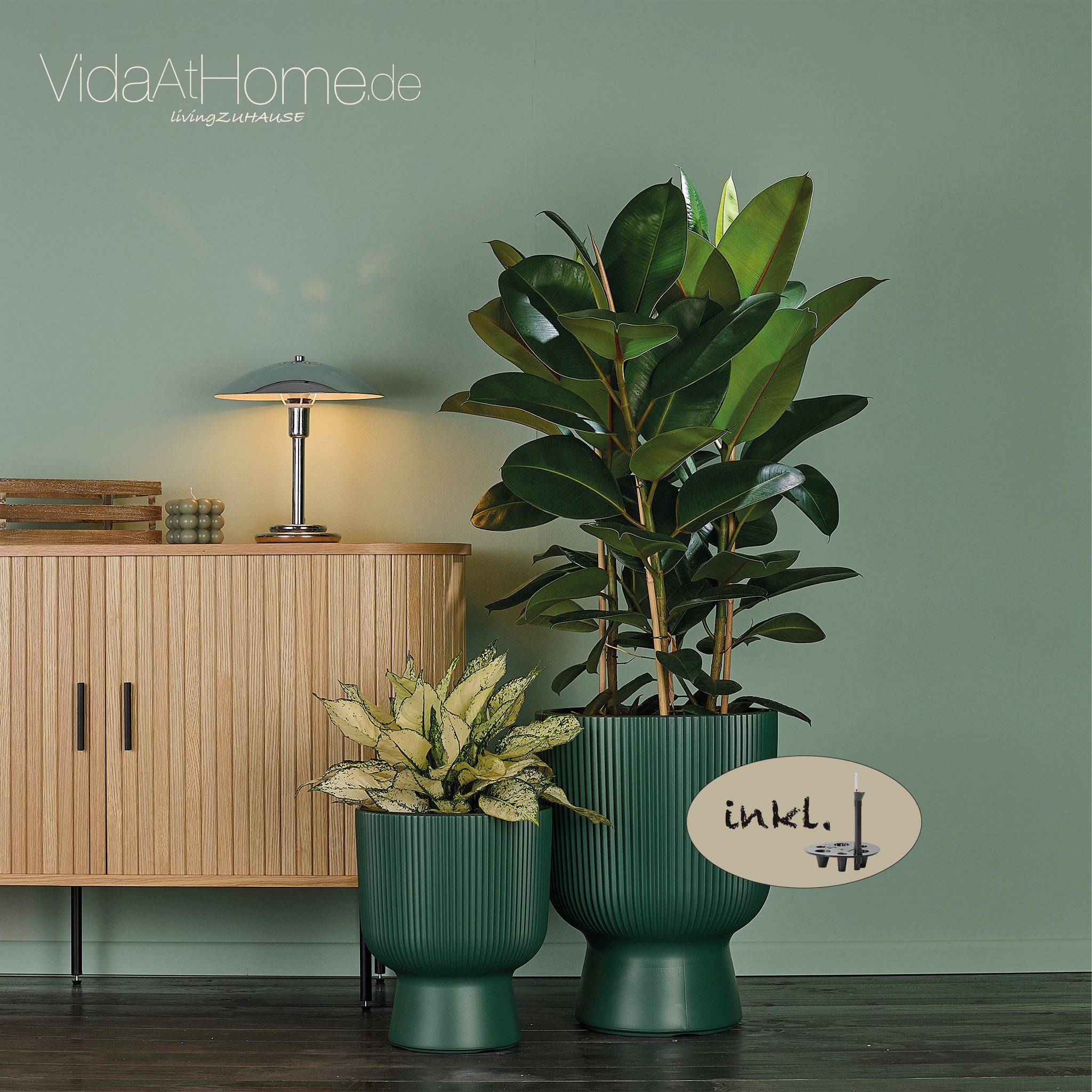 VidaAtHome.de Blumentopf Design-Pflanzgefäße-Set ALVY (2er Set) günstig online kaufen