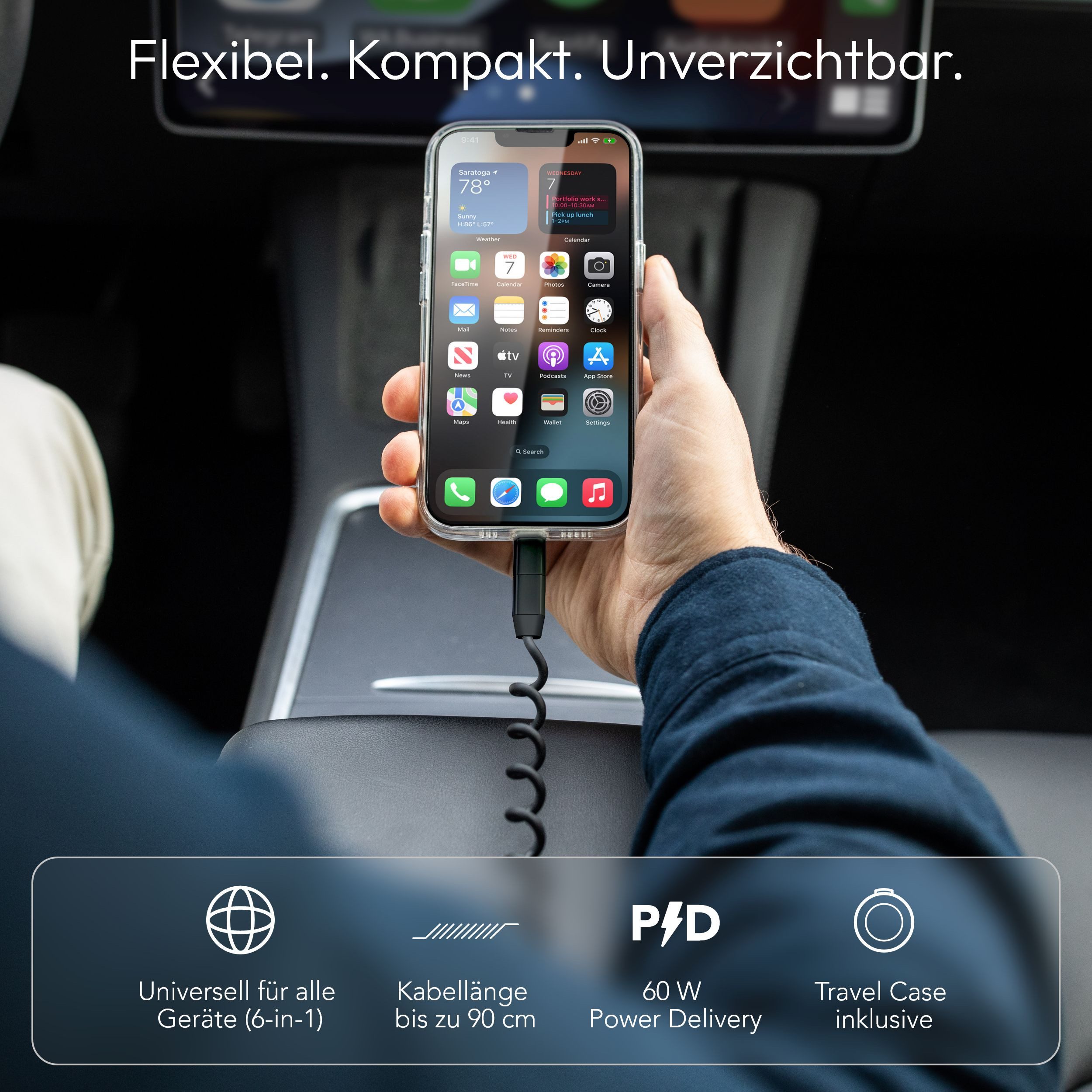 VONMÄHLEN allroundo® eco USB-Kabel, All-in-One Lade- und Datenkabel