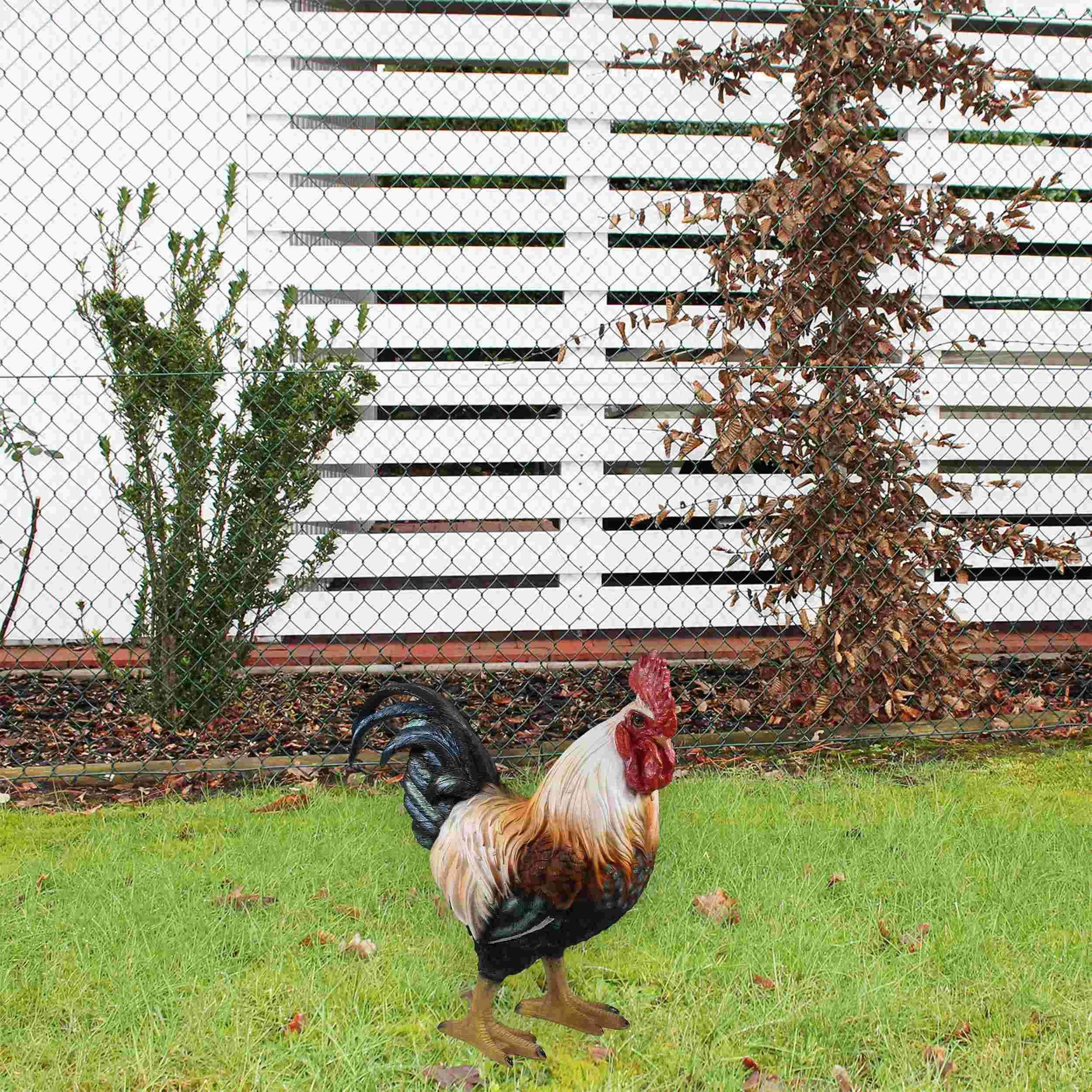 colourliving Dekofigur Hahn Figur stehend Deko Hahn Deko Huhn Gartenfigur H günstig online kaufen