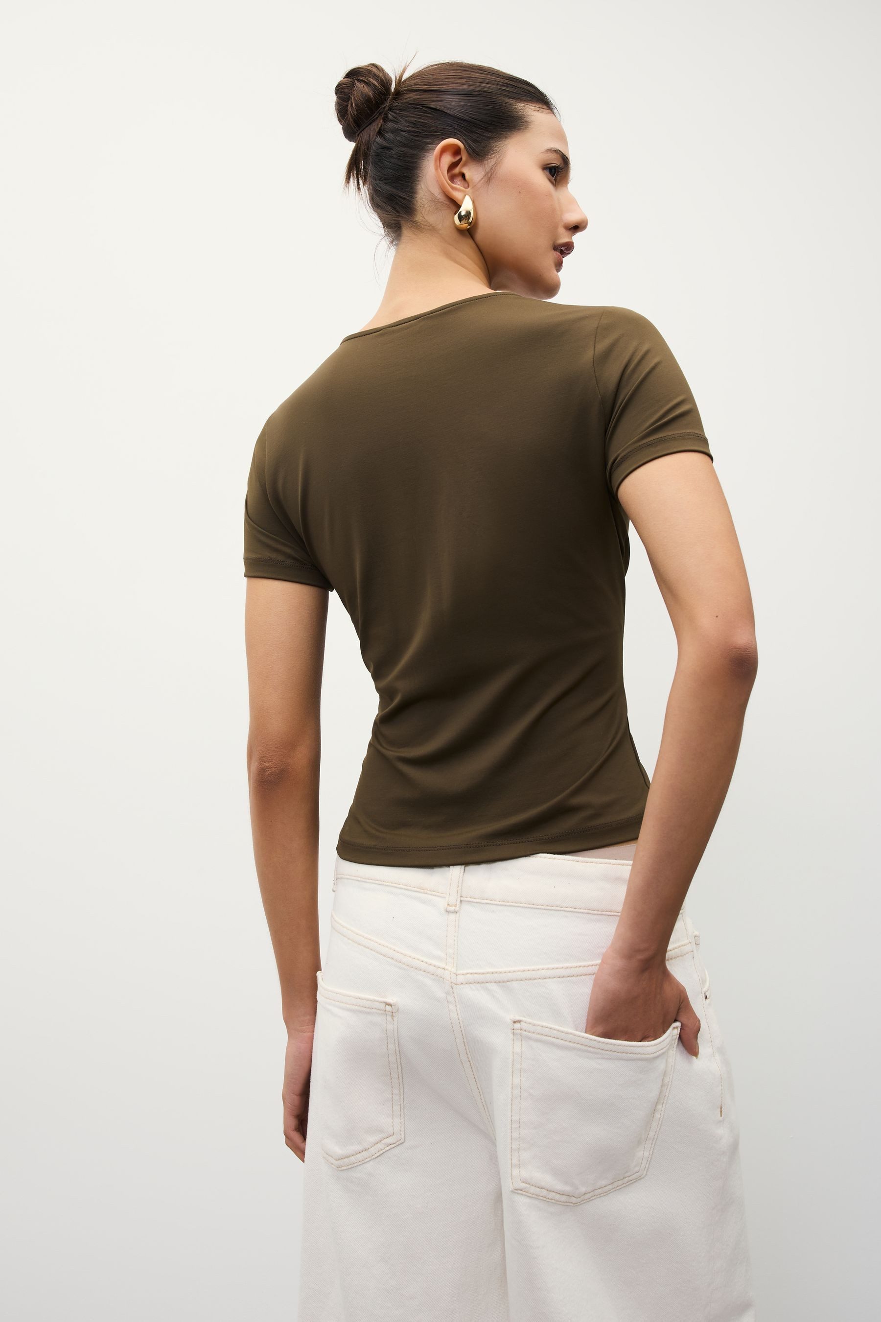 Next T-Shirt Slim Fit Kurzarm-T-Shirt mit günstig online kaufen