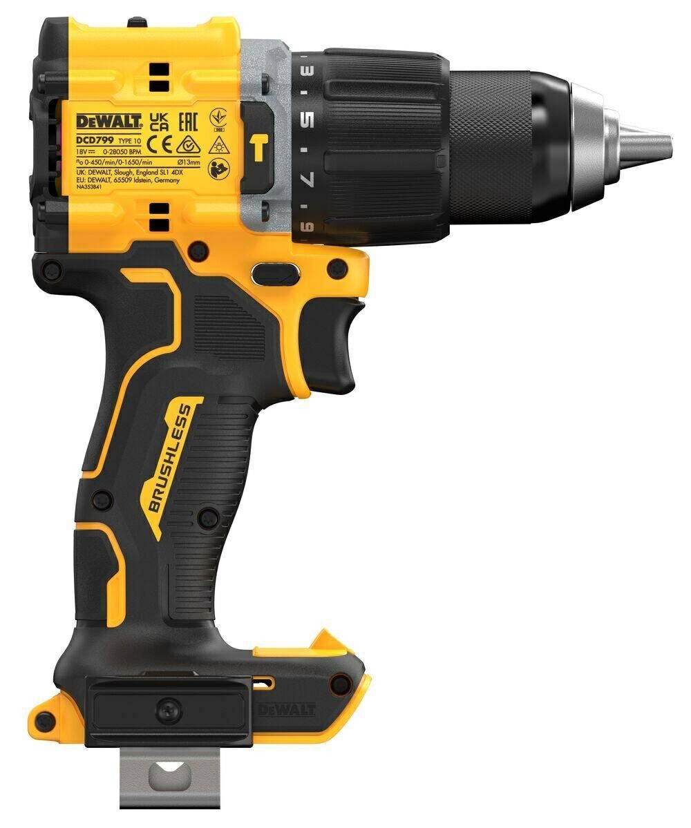 DeWalt Akku-Schlagbohrschrauber Schlagbohrschrauber DEWALT 18V DCD799N 74 Nm Brushless