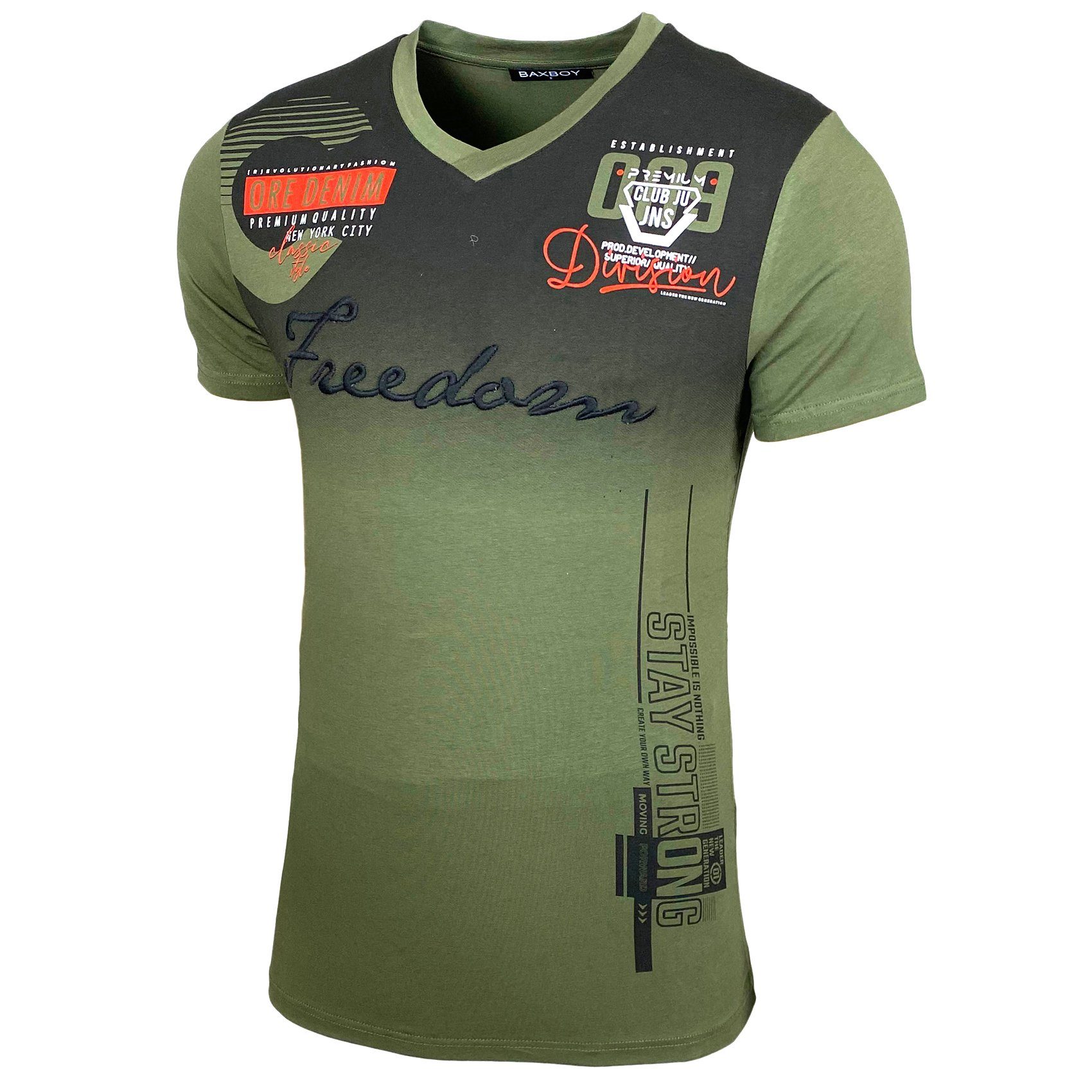 Baxboy T-Shirt T-Shirt »Freedom« mit sportiven günstig online kaufen