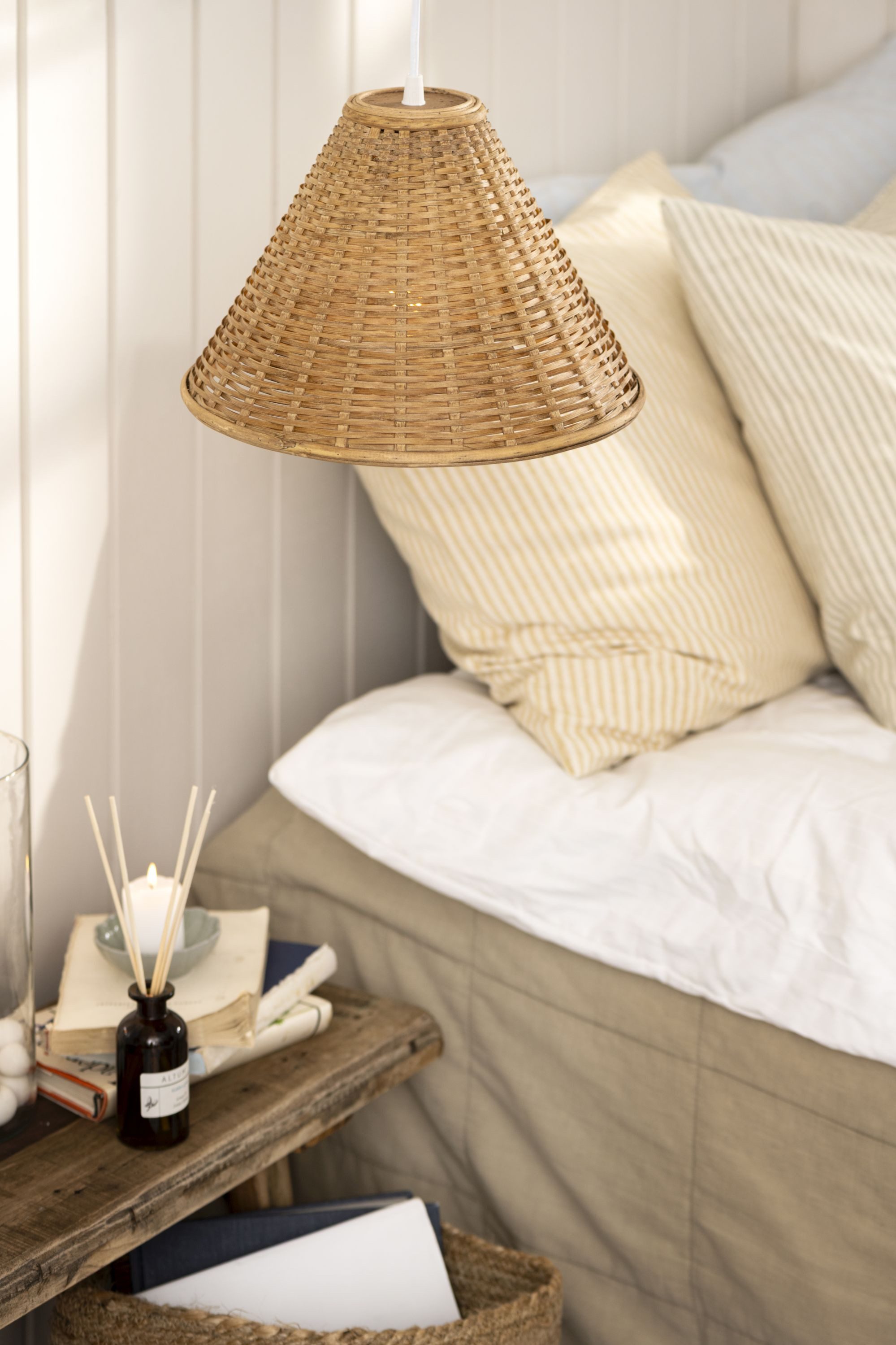 Ib Laursen Hängeleuchte Ib Laursen - Hängelampe Pendelleuchte Deckenlampe Lampe D 30cm Bambus