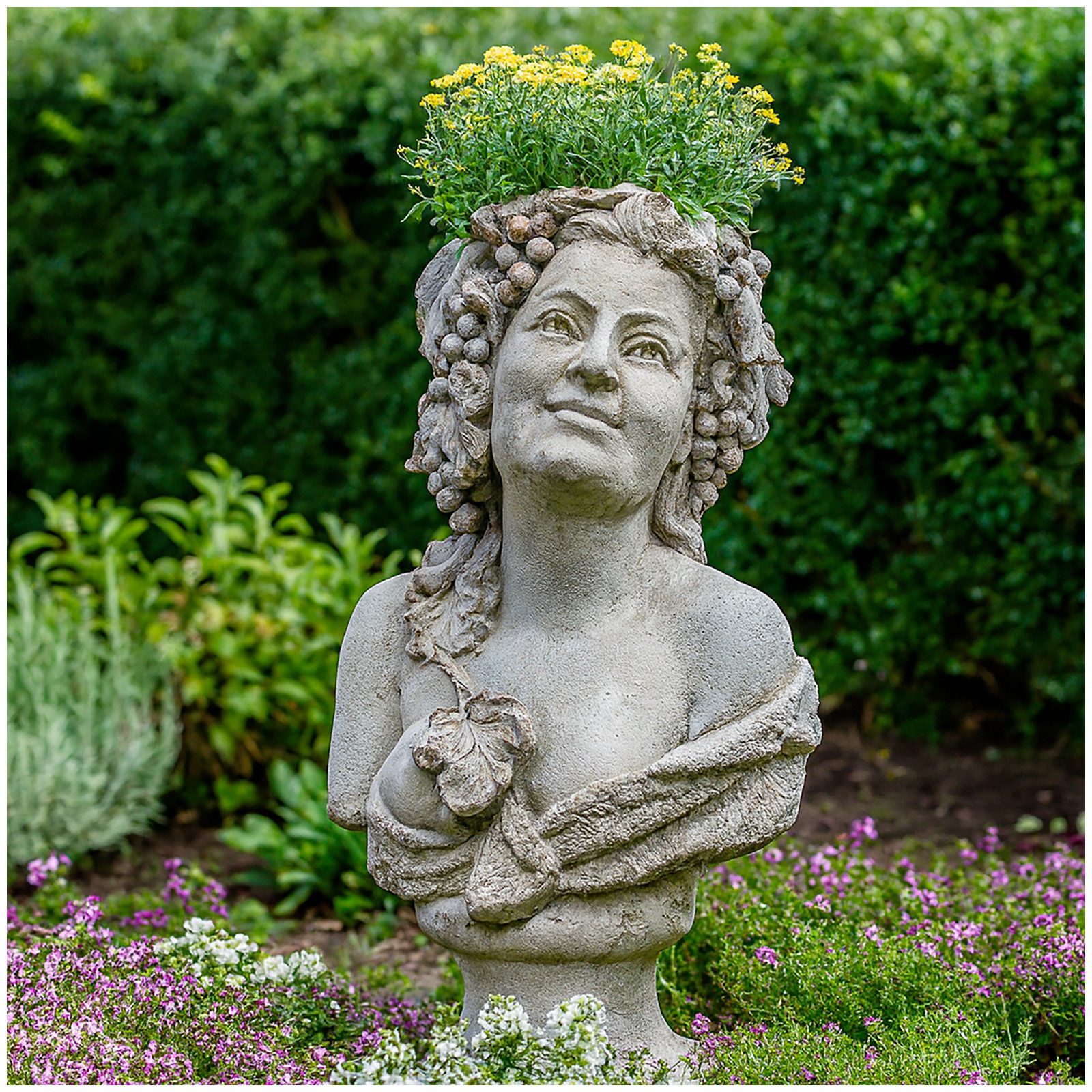 HTI-Living Плантатор Pflanzgefäß Apollon Büste Demeter (Stück, 1 St., 1 Pflanzgefäß), Плантатор Gartendeko Antike
