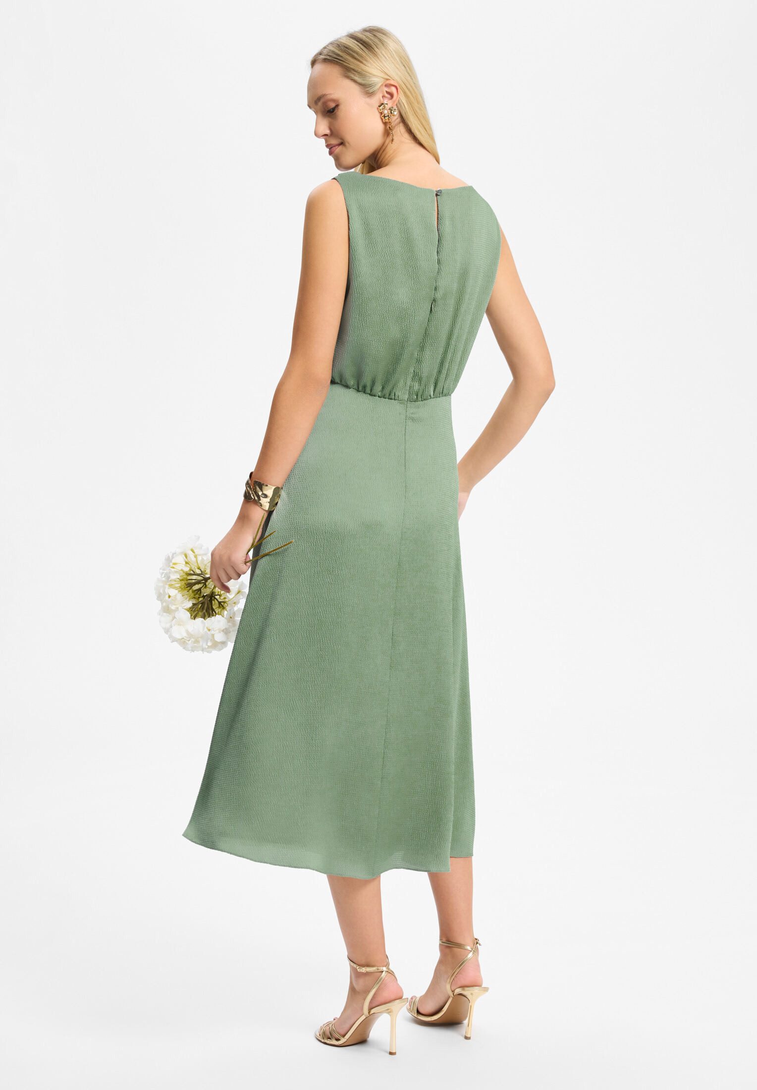 SWING Cocktailkleid Taillierter Schnitt mit fließendem Rockteil – Bild 2 von 5