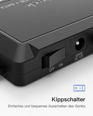 Inateck Festplatten-Gehäuse IDE SATA to USB 3.0 Adapter für 2.5/3.5 HDD/SSD