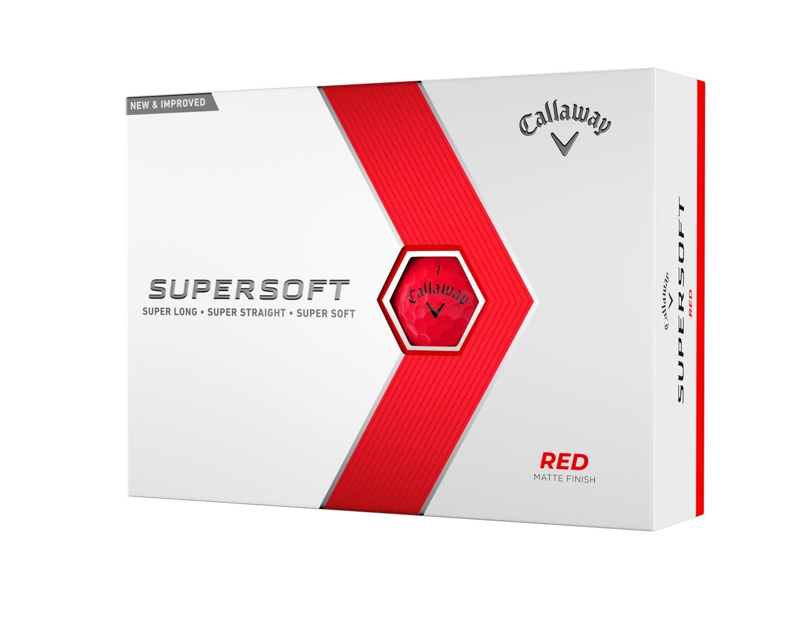 Callaway Golfball Callaway Supersoft Golfball (1 Dutzend) 12 Stück Einheitsgröße Rot