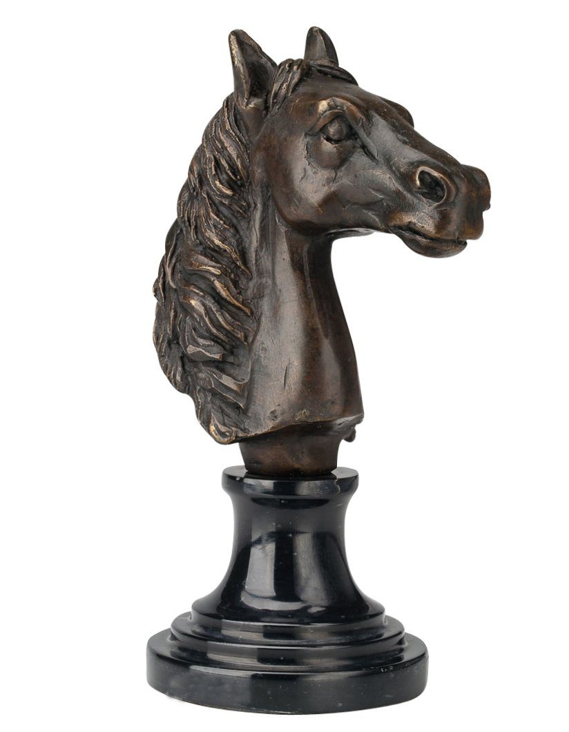 Aubaho Skulptur Bronzeskulptur Skulptur Pferd Bronzefigur Briefbeschwerer paperweight