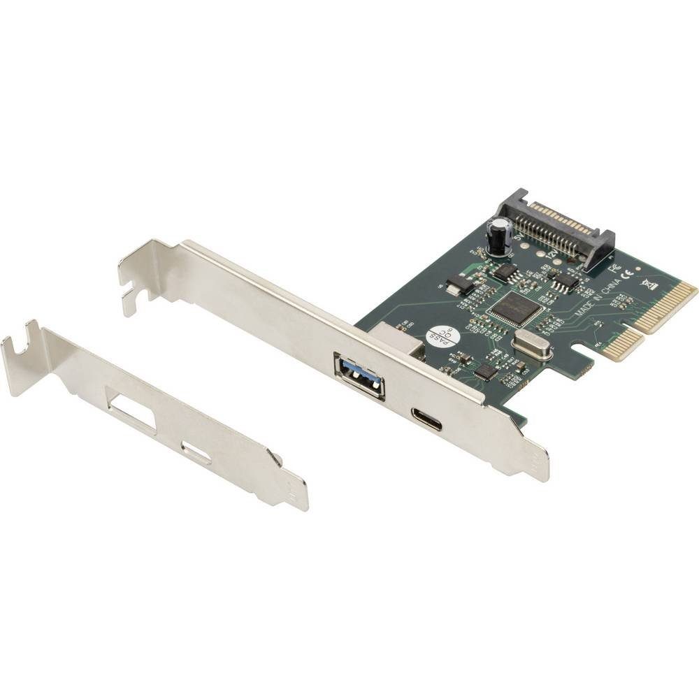 Digitus PCIe Karte, USB Type-C™ + USB A DS-30225 Modulkarte, inkl. Low-Profile Slotblech