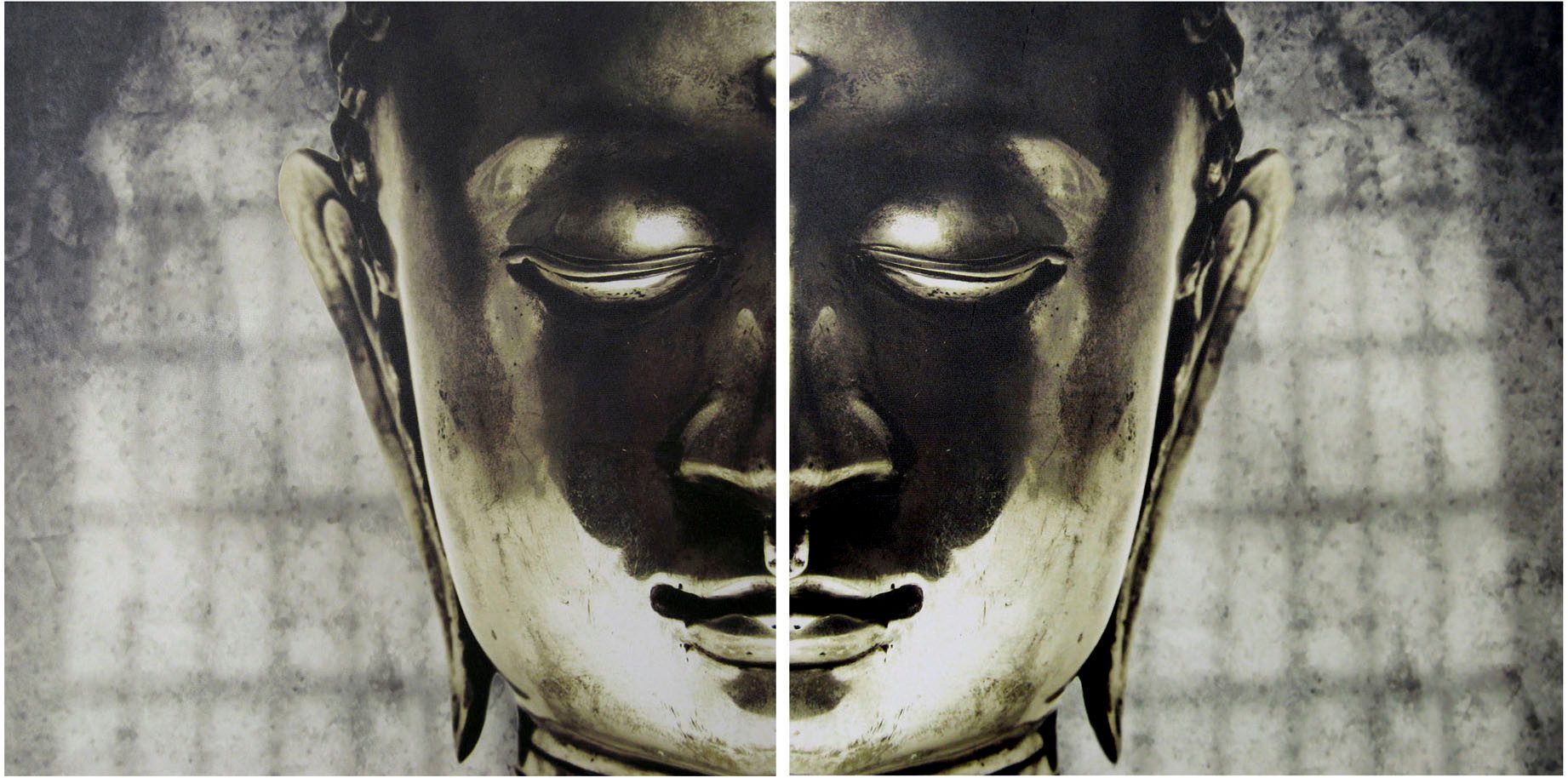 Creativ home Bild Dekobild Buddha, (2 St), mit großem Motiv