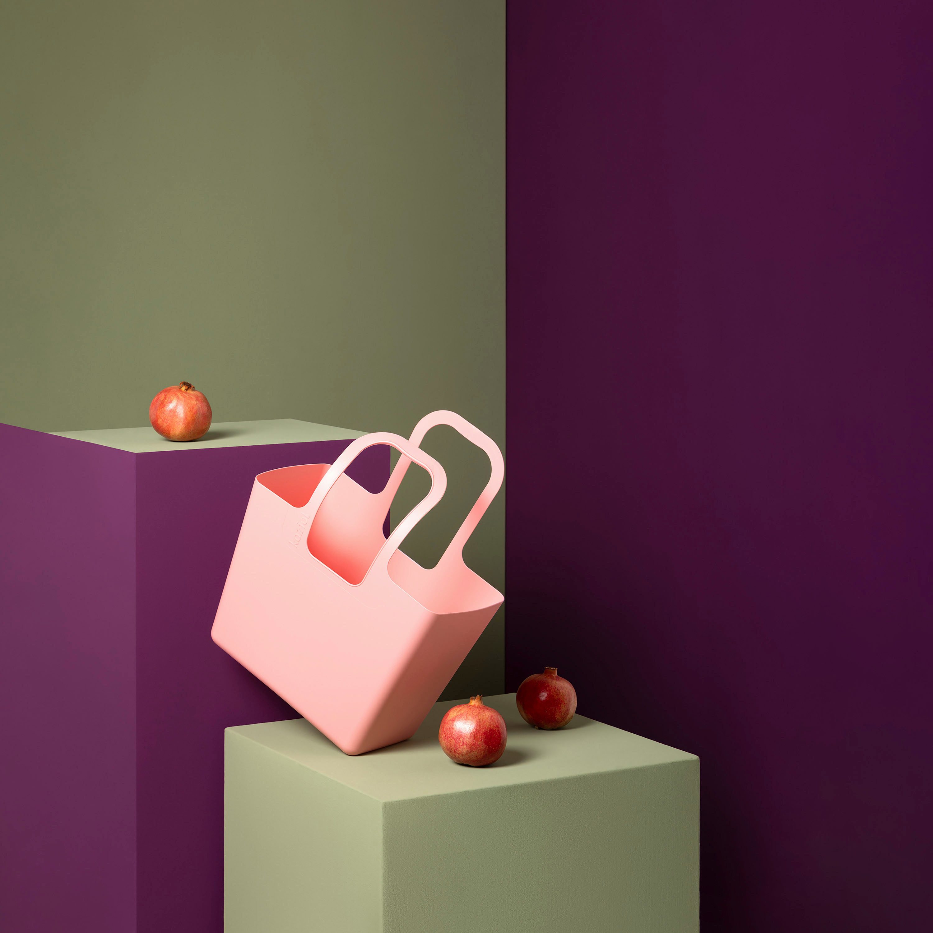 KOZIOL Shopper XL (1-tlg), Kunststoff, 100% recycelbar, melaminfrei, 100% CO² neutral produziert!