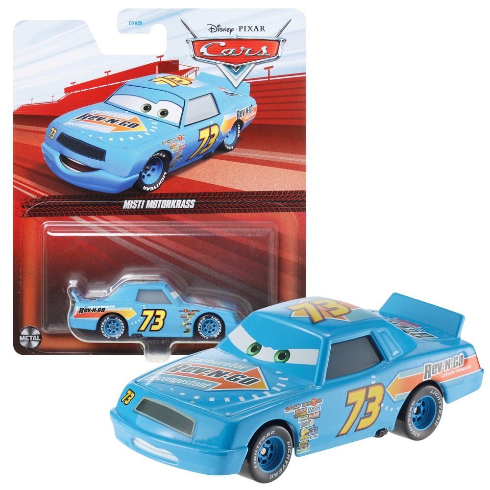 Disney Cars Spielzeug-Rennwagen Fahrzeuge Racing Style Disney Cars Die Cast 1:55 Auto Mattel Misti Motorkrass