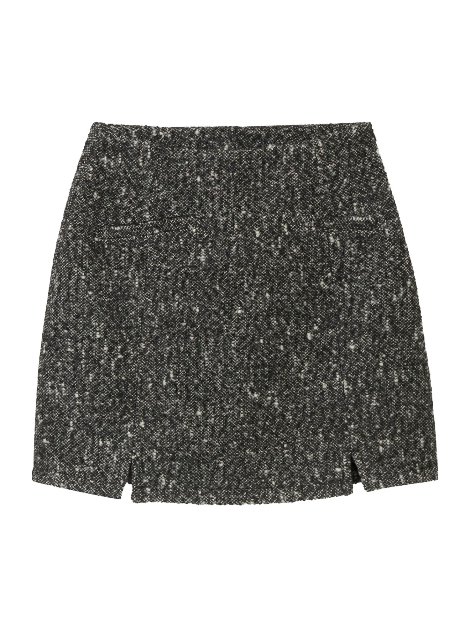 TOM TAILOR Denim A-Linien-Rock H grau,Casual,Polyester,Meliert,Gerade,Mittel