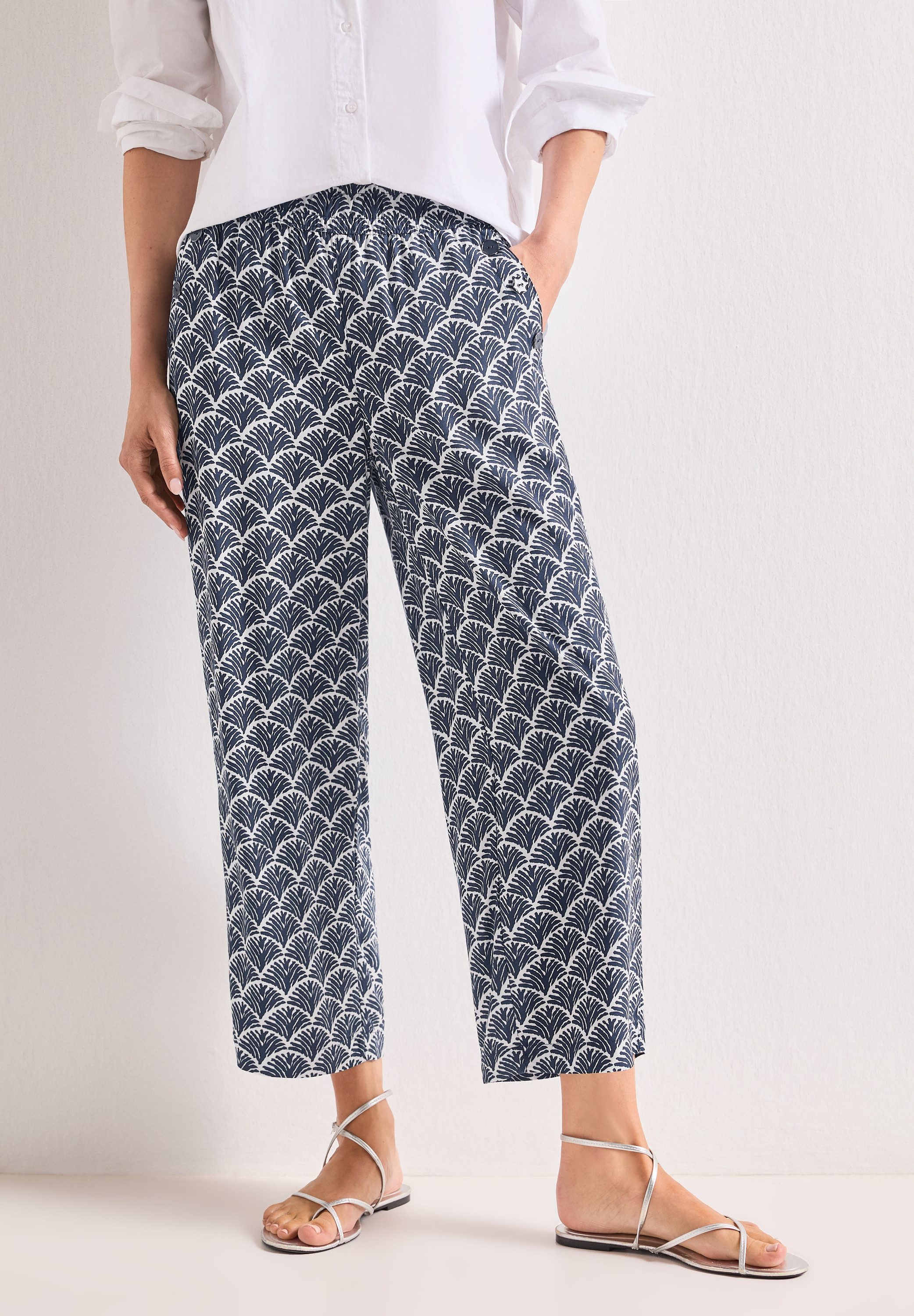 STREET ONE Stoffhose mit Wide Legs
