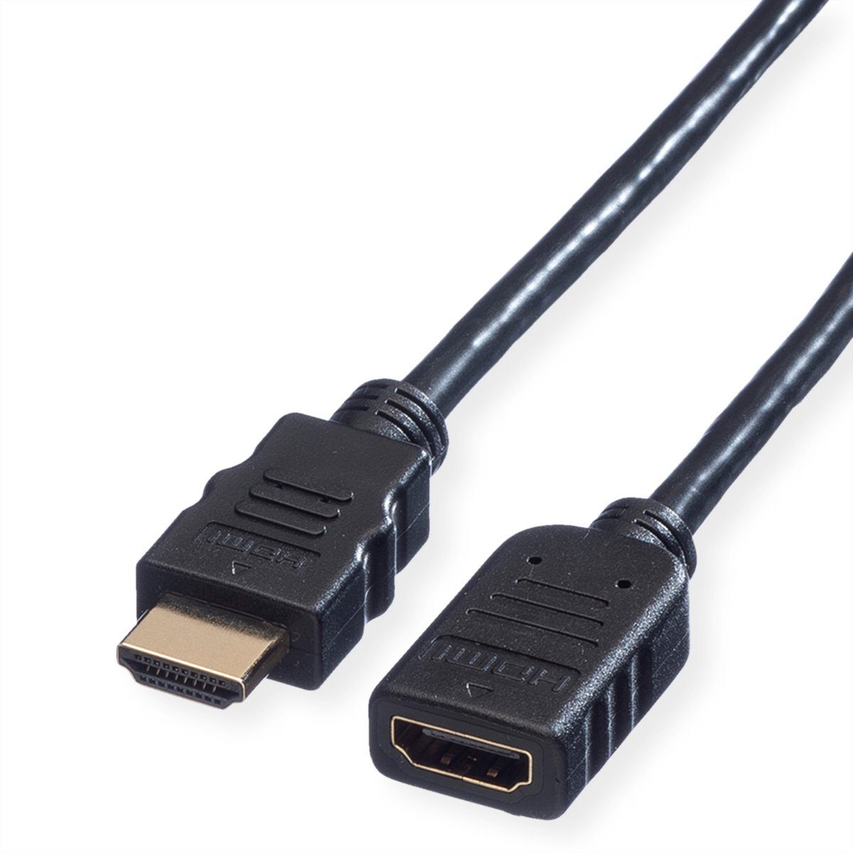 VALUE HDMI High Speed Verlängerungskabel Audio- & Video-Kabel, HDMI Typ A Männlich (Stecker), HDMI Typ A Weiblich (Buchse) (200.0 cm), mit Ethernet, ST-BU