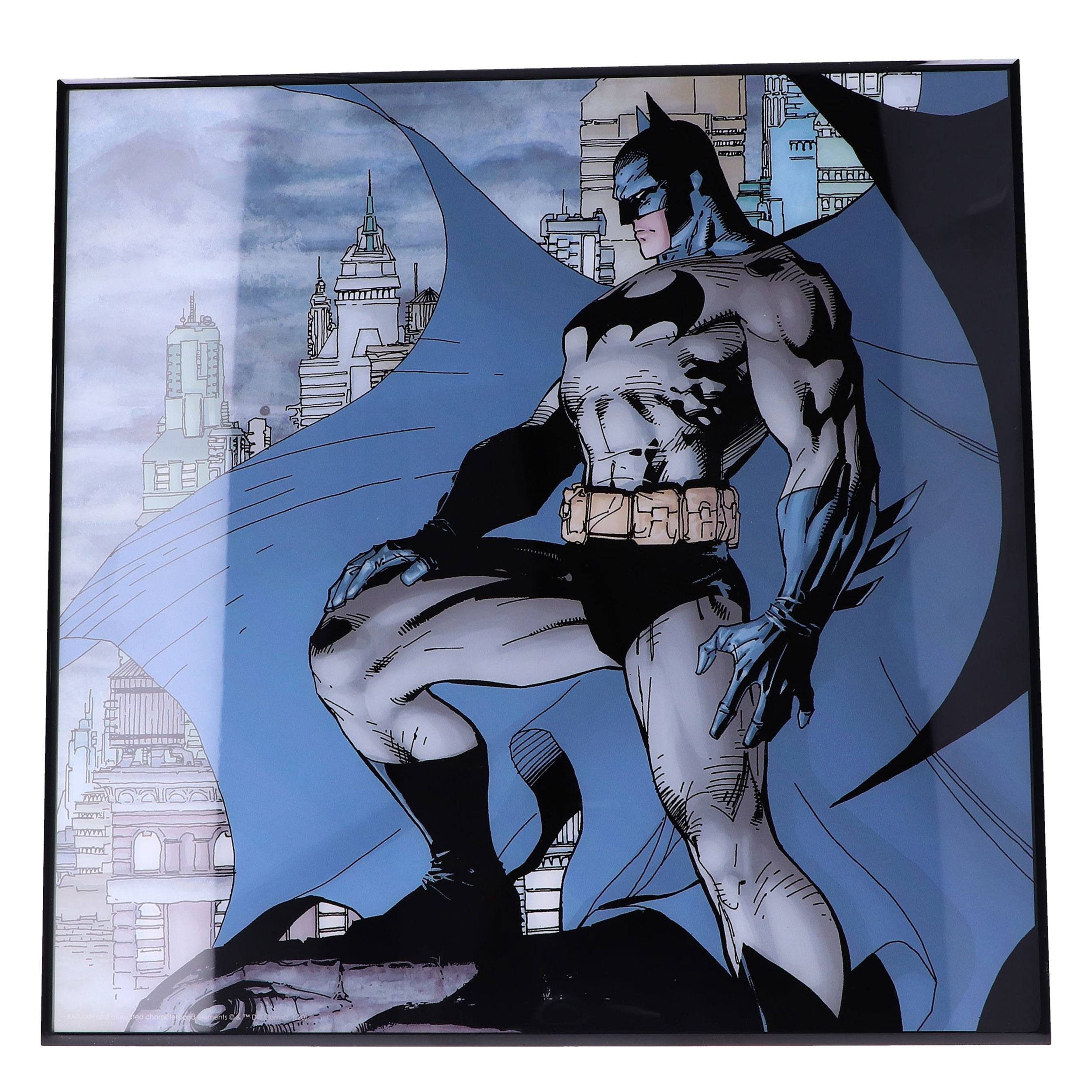 Nemesis Now Wandbild Batman Crystal Clear Picture Wanddekoration Gotham 32 x 32 cm, (1 St), Mit unvergleichlicher Klarheit.