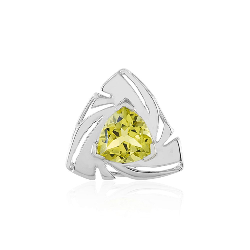 Cavill Kettenanhänger Cavill 925 Silber Anhänger, 3,07 ct Ouro Verde Quarz, grün, modern (1-tlg)