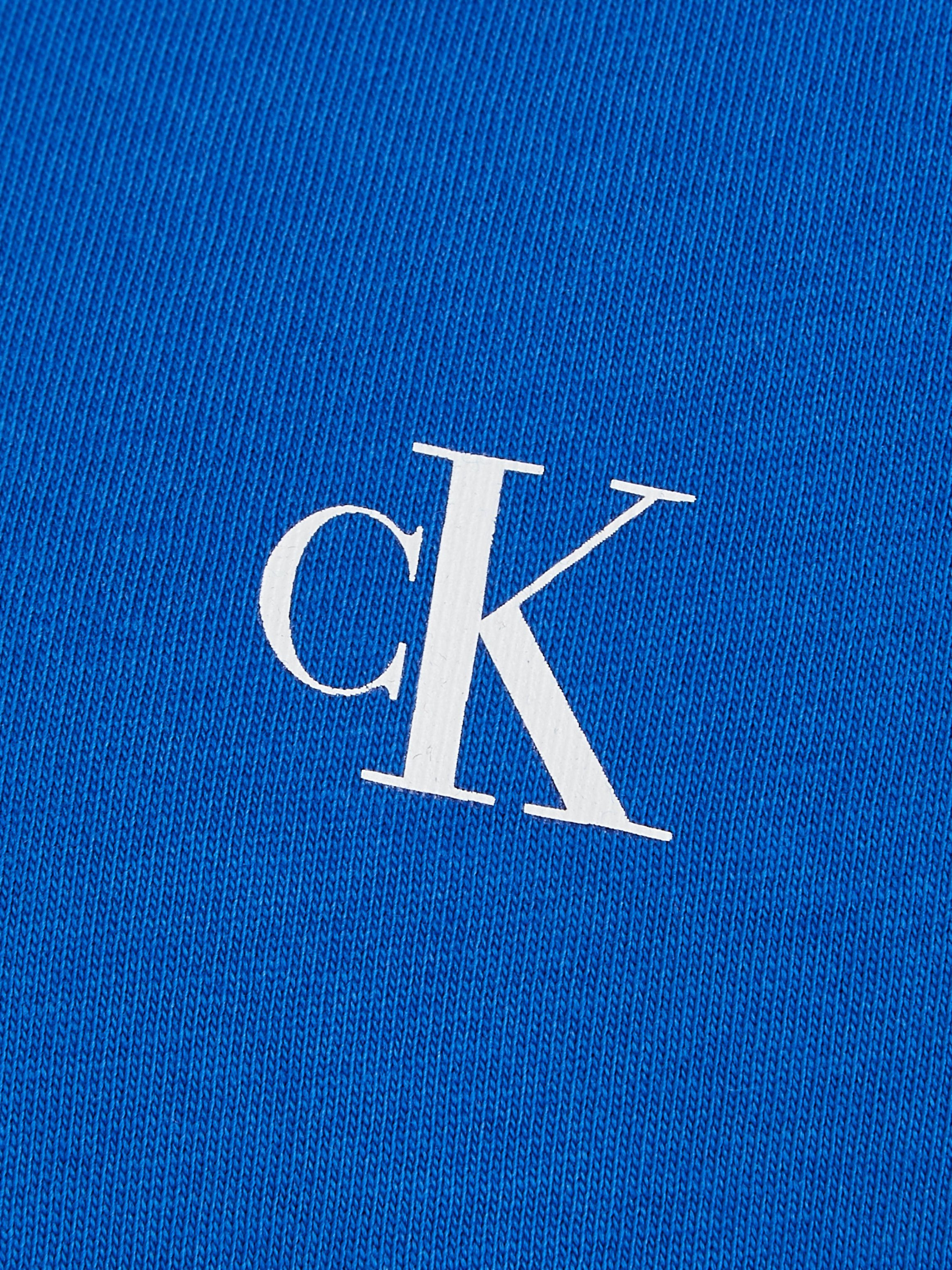 Calvin Klein mit 2-PACK Jeans TOP T-Shirt MONOGRAM blau-grau Logodruck