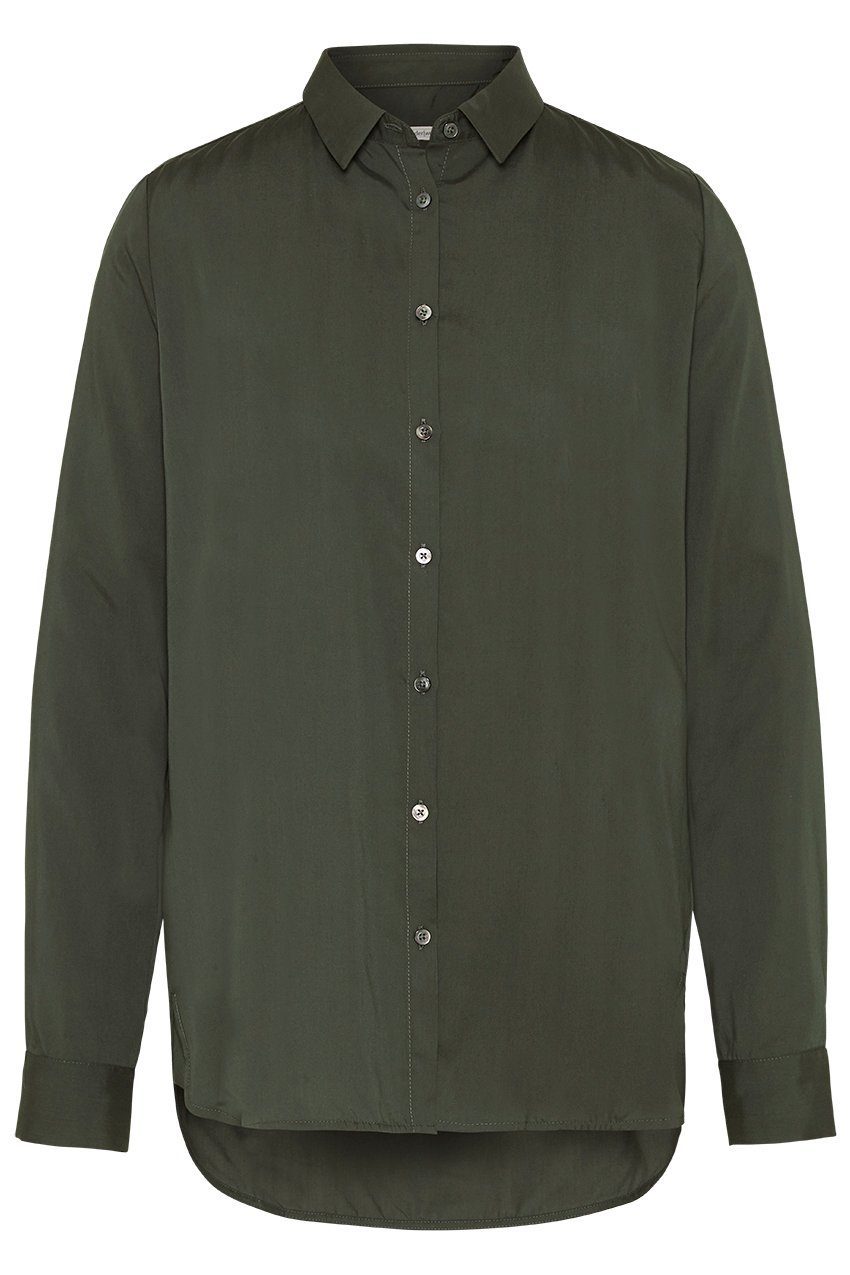 wunderwerk Klassische Bluse Contemporary 791 black blouse - khaki TENCEL