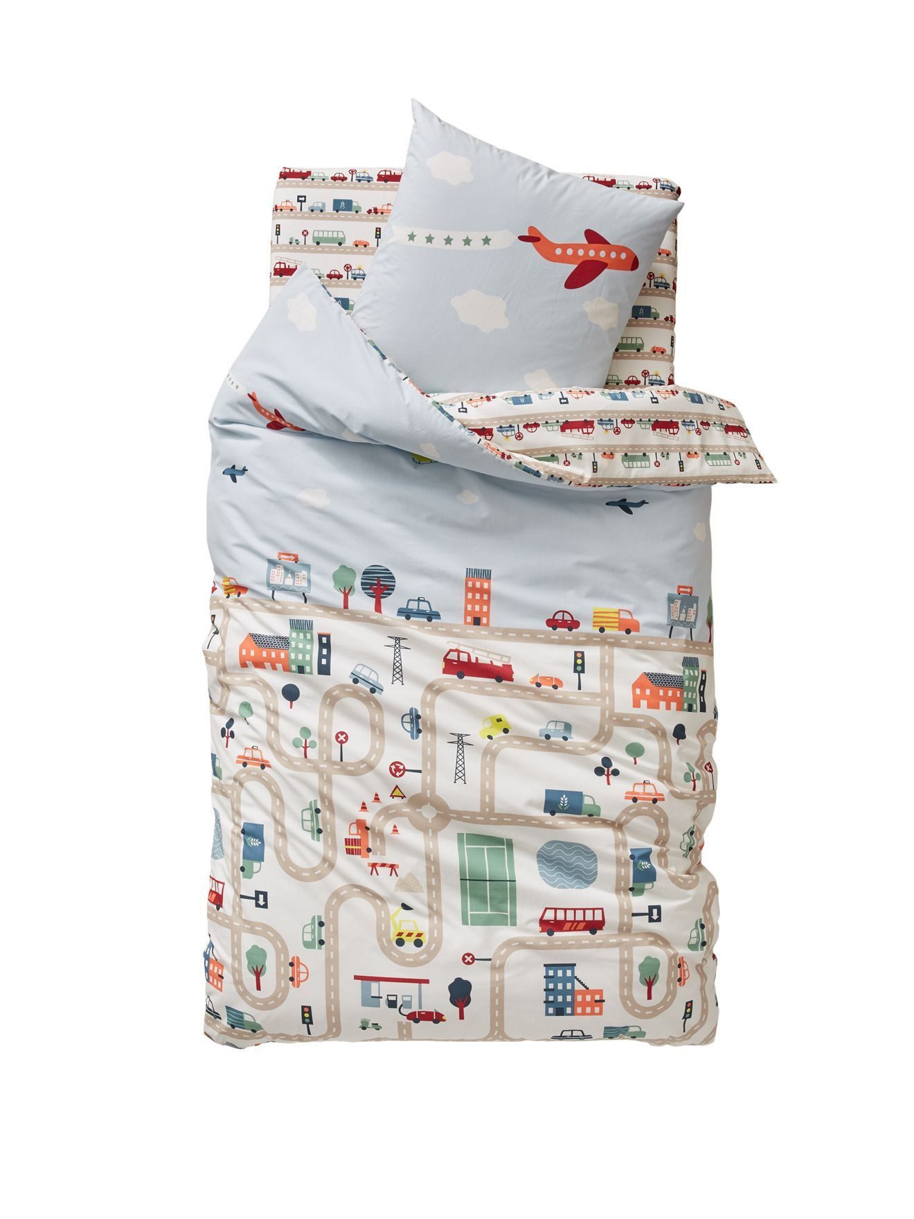 vertbaudet Bettbezug Kinder Bettwäsche-Set CITY günstig online kaufen