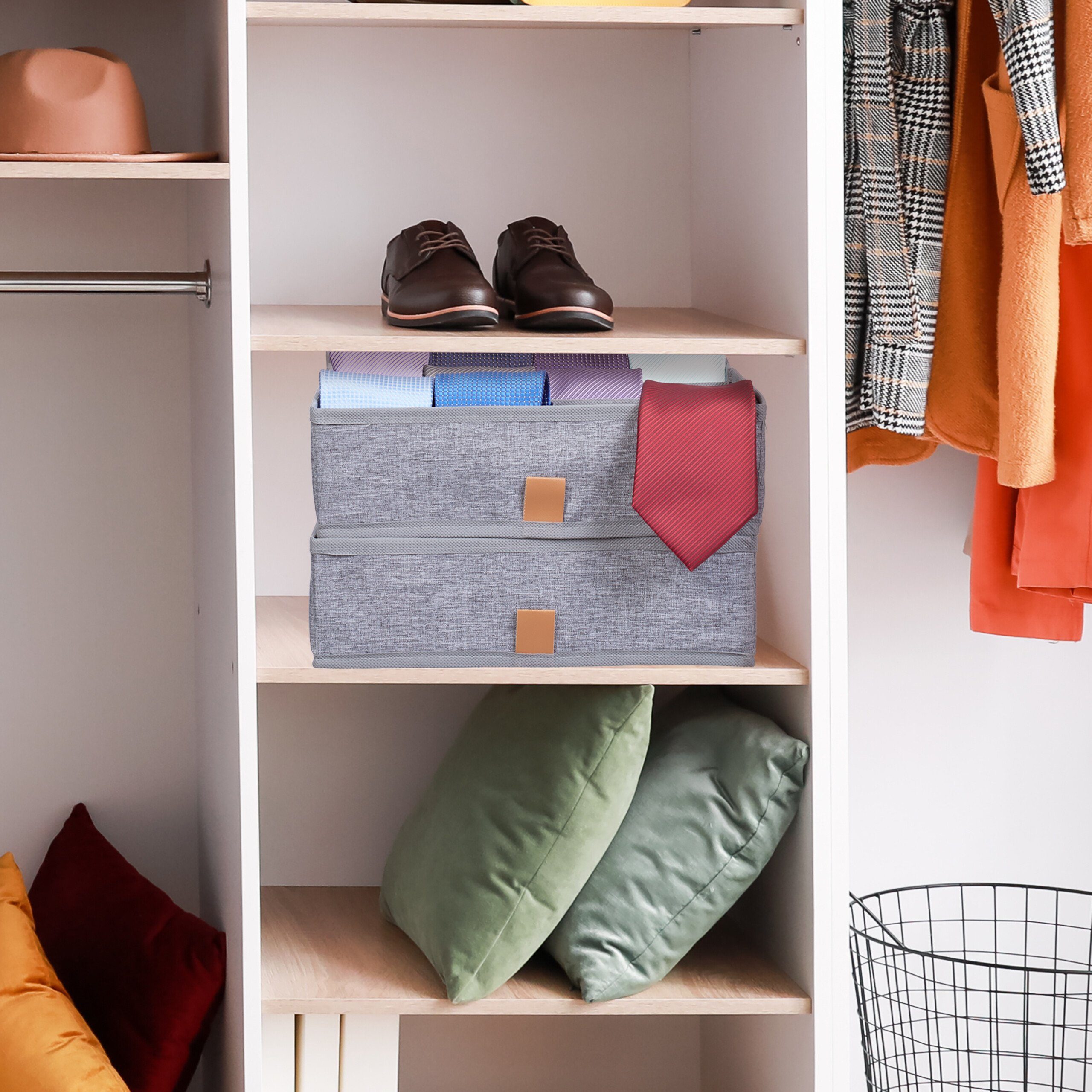 relaxdays Schubladeneinsatz Unterwäsche Organizer 4er Set (4 St) – Bild 5 von 5