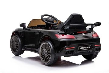 ES-Toys Elektro-Kinderauto Kinder Elektroauto Mercedes, Belastbarkeit 30 kg, AMG GT R Fernbedienung, EVA-Reifen, MP3, USB