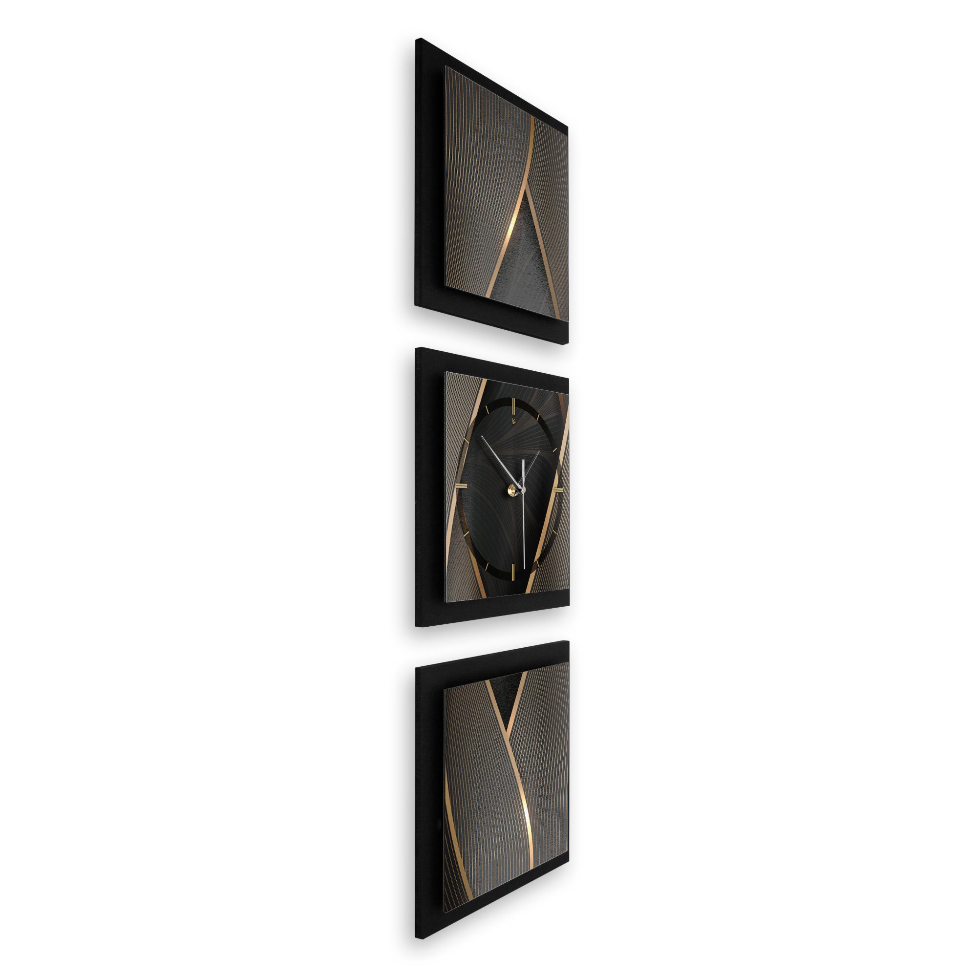 Kreative Feder Funk- Ticken; Wanduhr Quarzuhrwerk; (ohne Elegant oder Lines außergewöhnlich, Hochformat modern) 150x50cm elegant