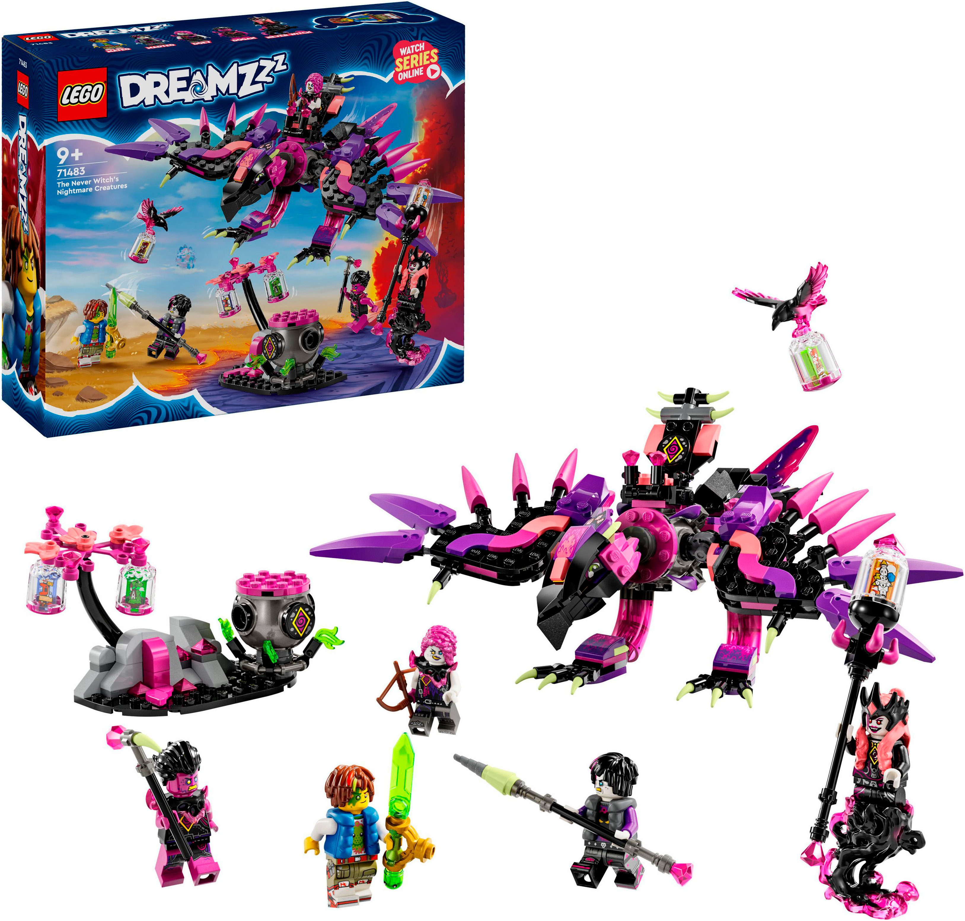 LEGO® Die Albtraumkreaturen der Nimmerhexe (71483), LEGO DREAMZzz Konstrukt günstig online kaufen