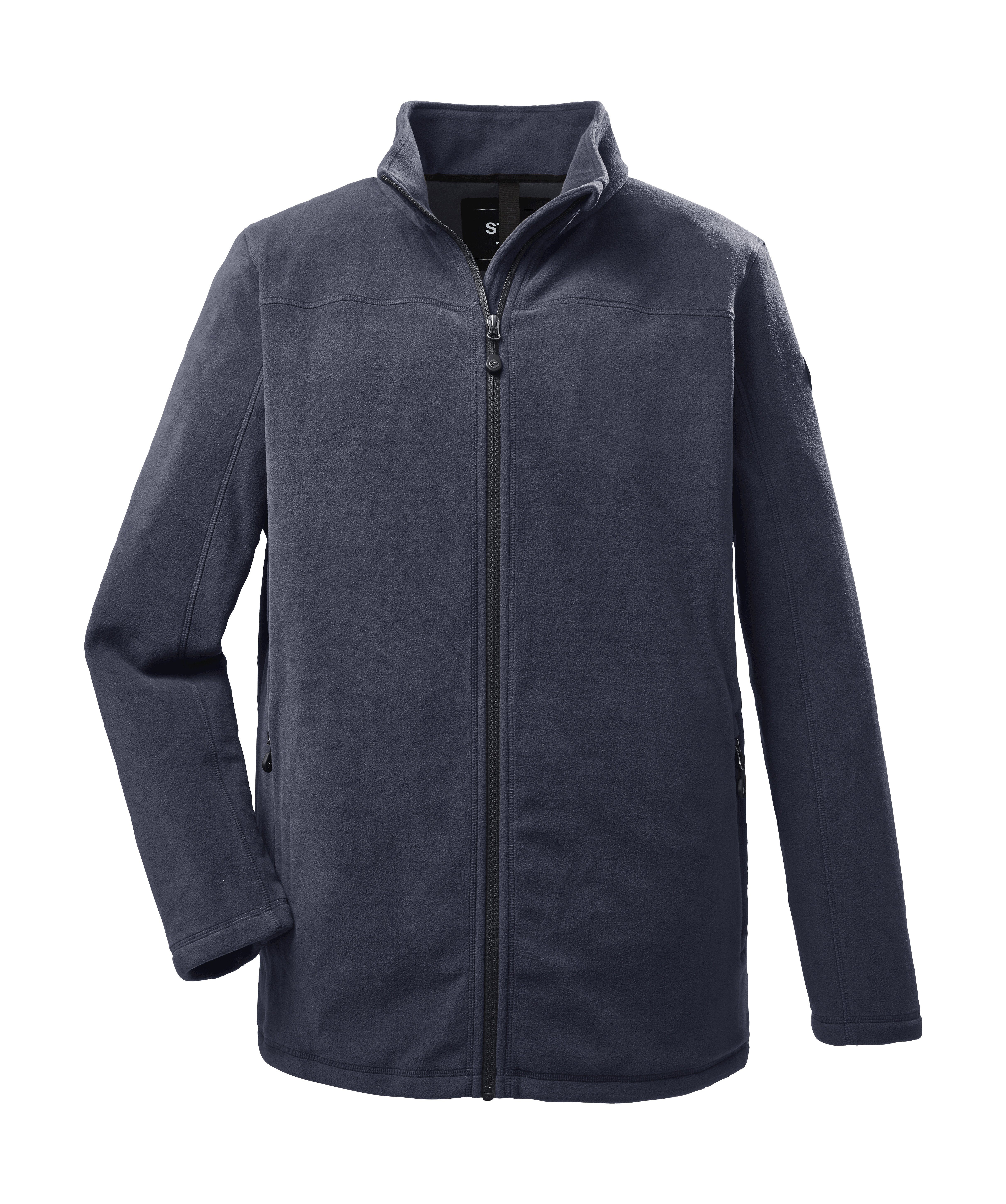 STOY Fleecejacke STS 18 MN JCKT Leichte Fleecejacke mit Stretch, Kinnschutz und Zipper-Taschen