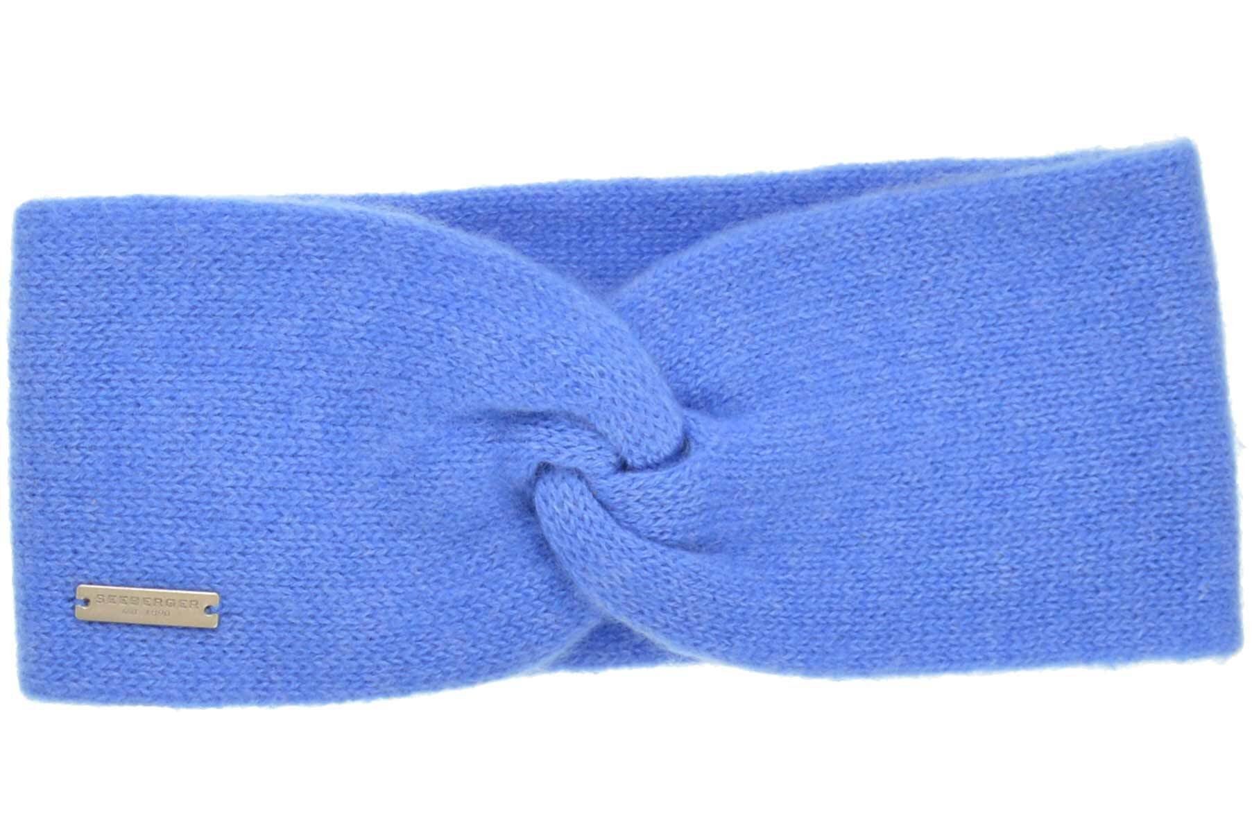 Seeberger Stirnband Cashmere Stirnband mit Knotendetail 17325-0 stahl