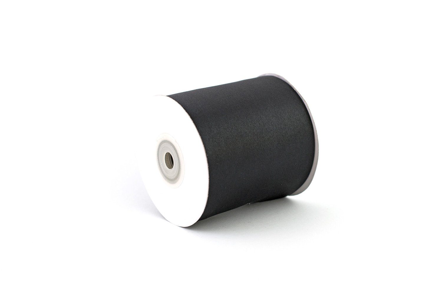 Creativery Satinband, Satinband 75mm x 20m Rolle Schwarz