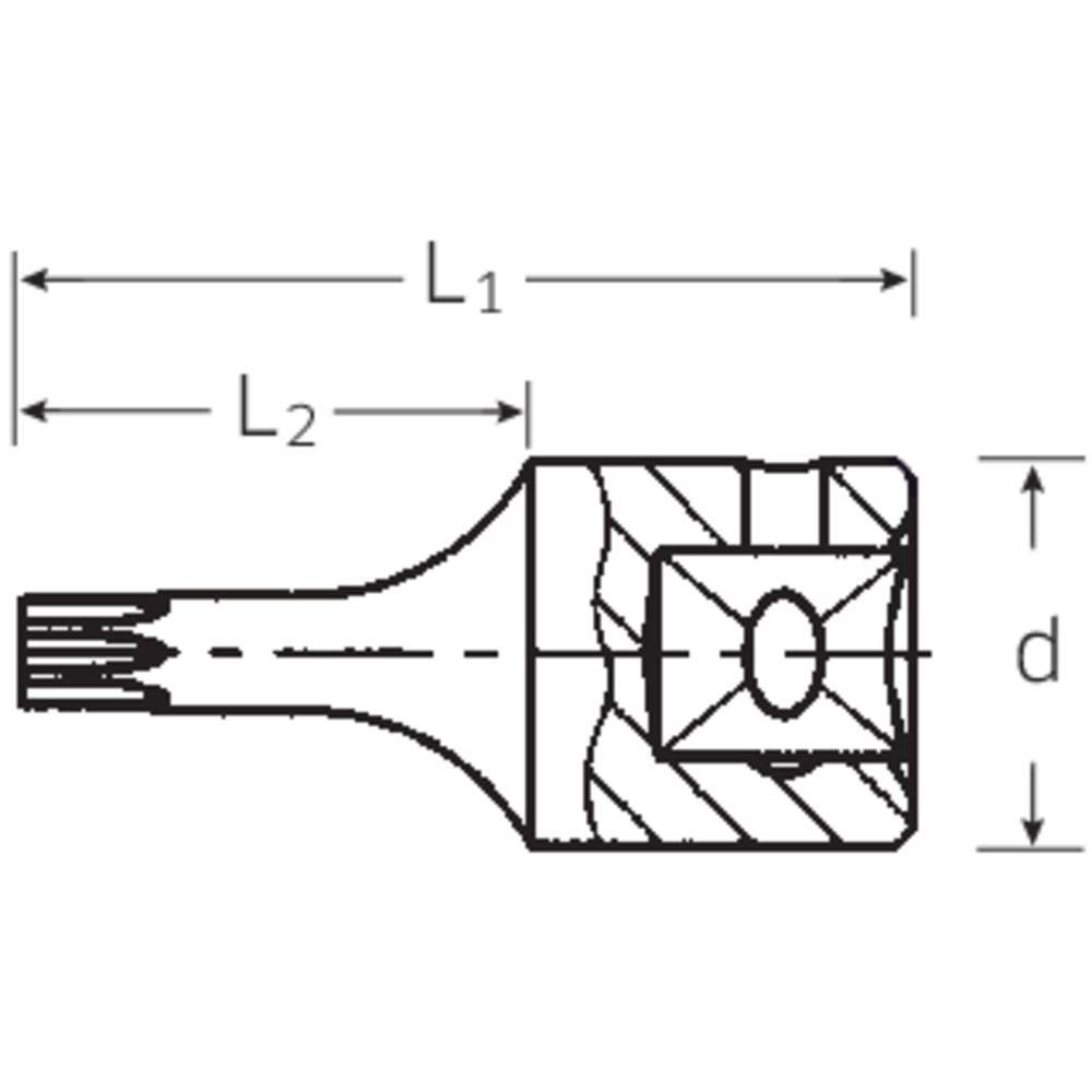 25 Steckschlüssel-Bit-Einsatz T 1/4″ Stahlwille Steckschlüssel