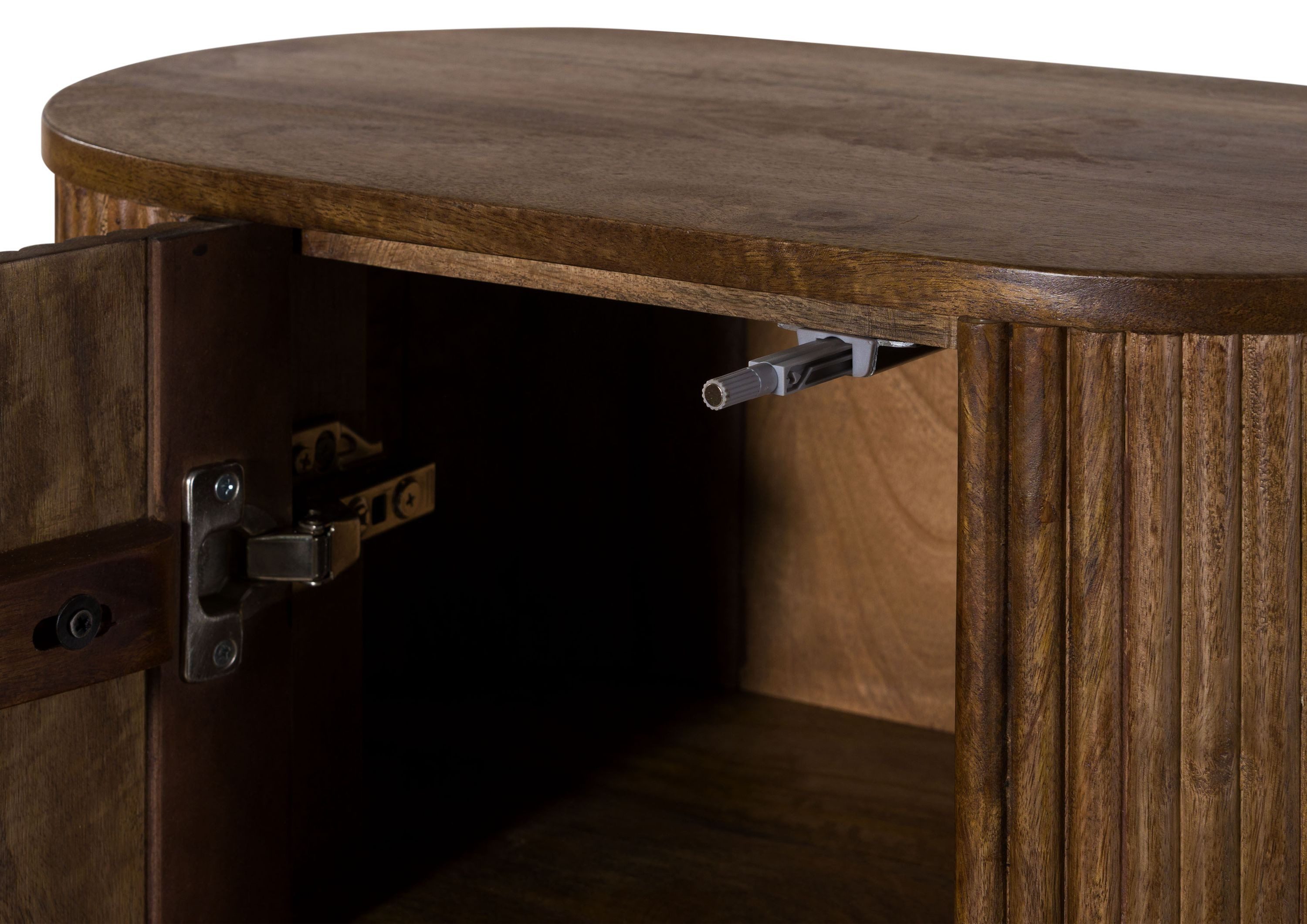 Massivmoebel24 Hängeschrank BARCELONA (Mango 55x30x65 braun lackiert BARCELONA #258) Mango 55x30x65 braun lackiert BARCELONA #258