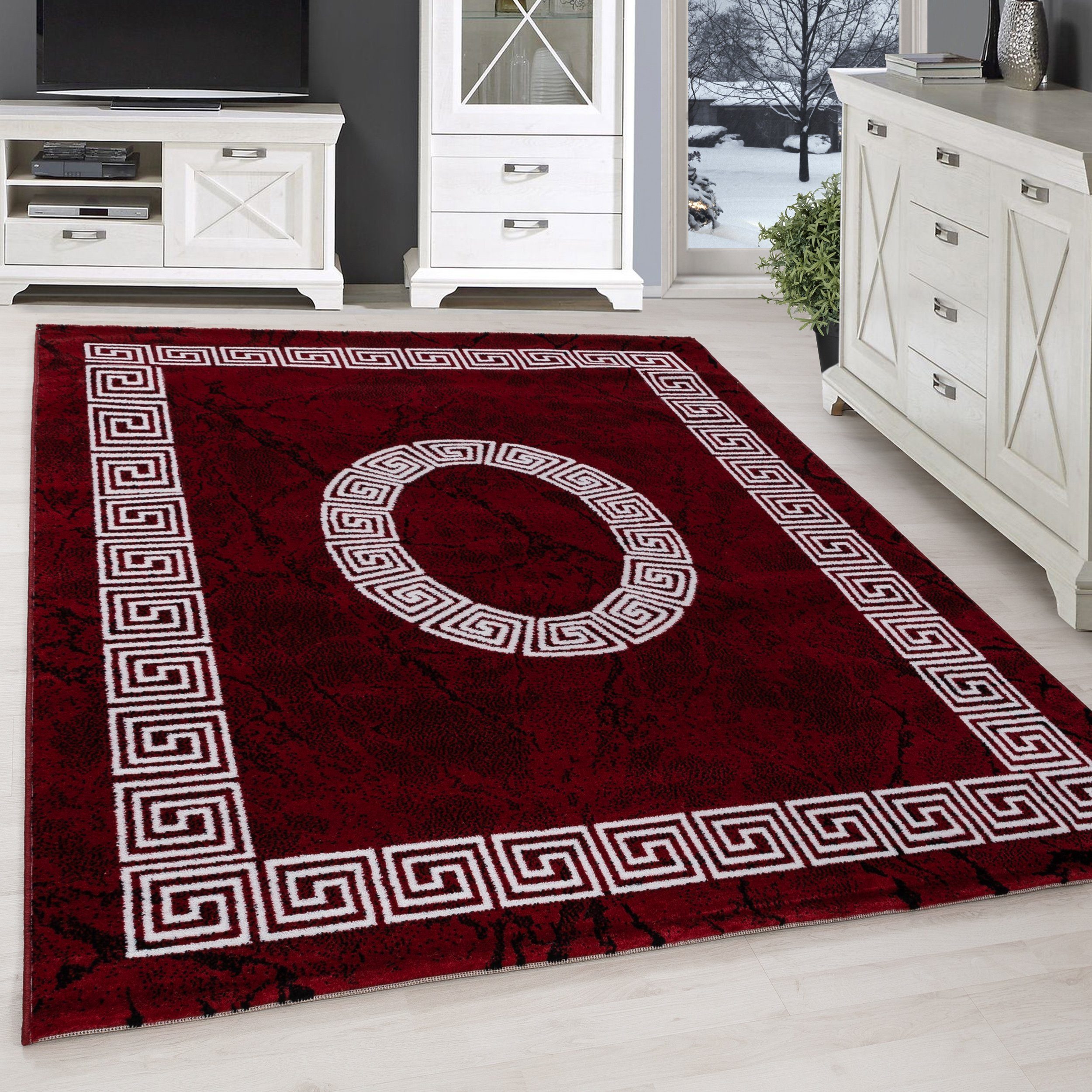 SIMPEX24 Designteppich Mäander Design, Läufer, Höhe: günstig online kaufen