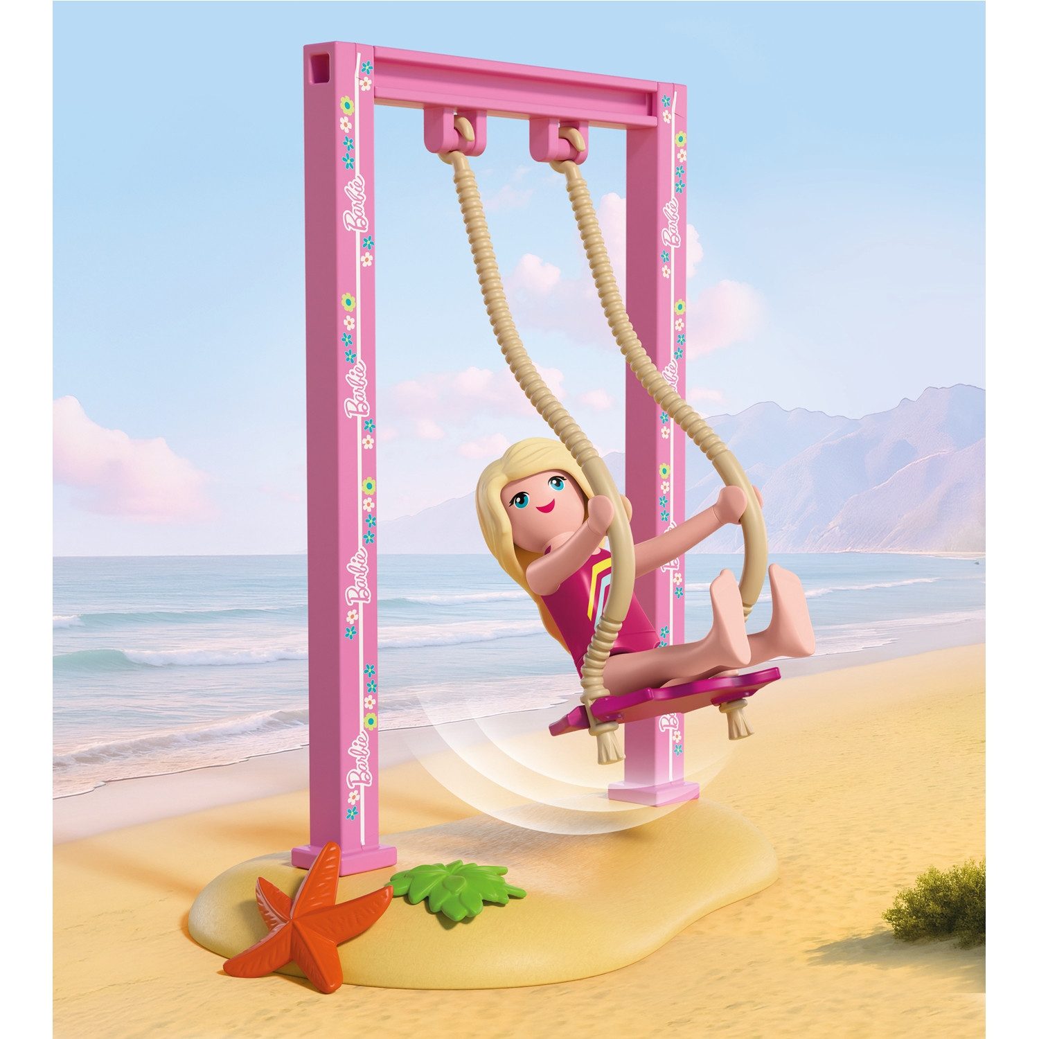 Playmobil® PLAYMOBIL x Barbie™ Strand Café (72121), Barbie™ Konstruktions-Spielset, (136 St), Made in Europe – Bild 3 von 4