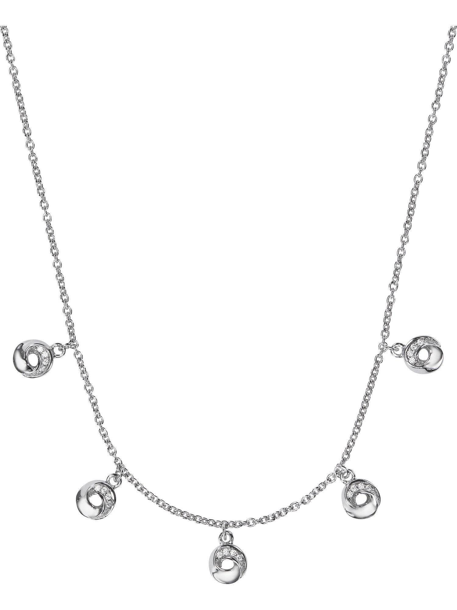 JETTE Silberkette JETTE Damen-Kette 925er Silber 30 Zirkonia