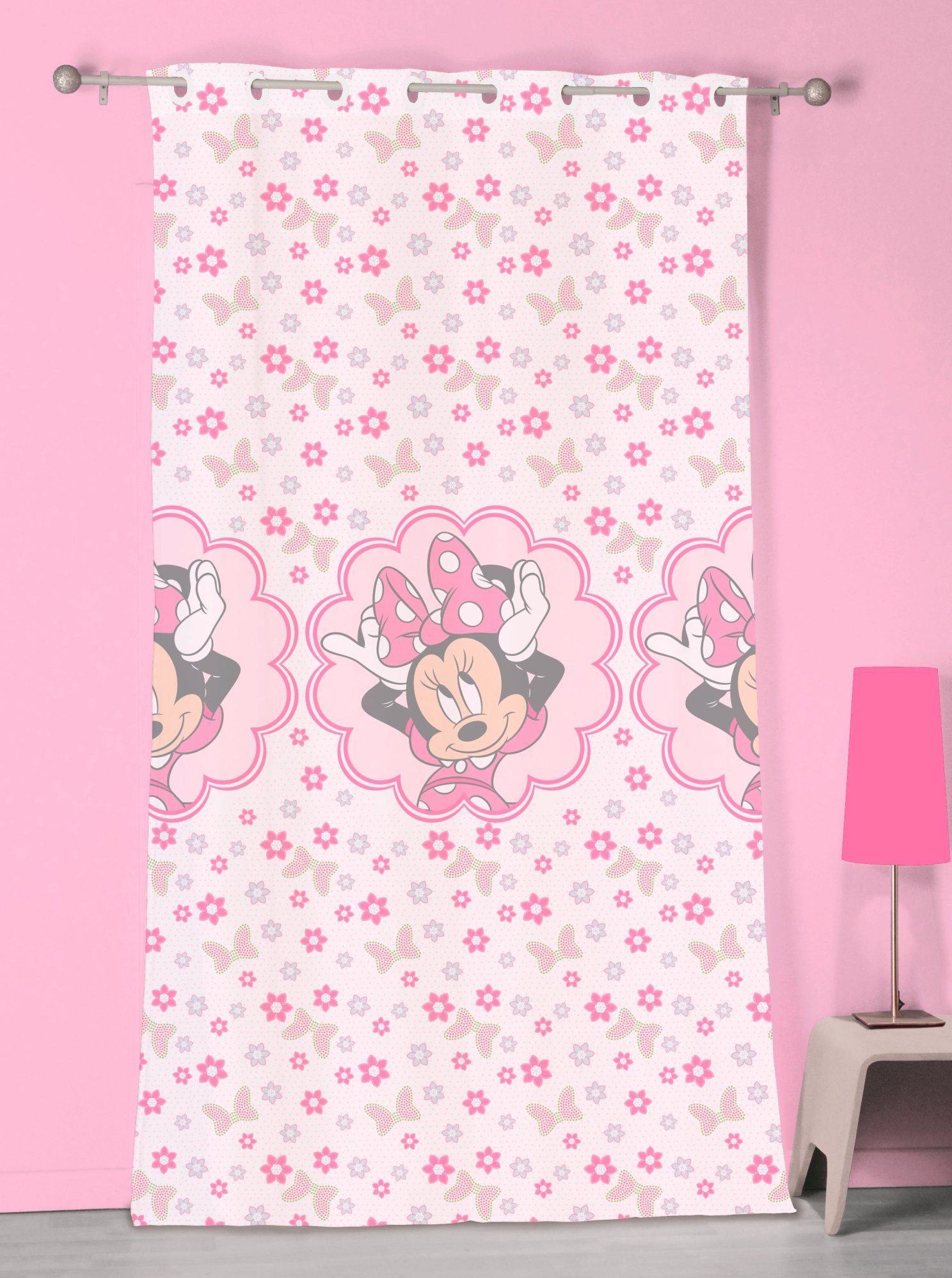 Gardine Gardine Vorhang Fertiggardine Minnie Mouse 140 x 240 cm, Disney
