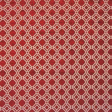 Stofferia Stoff Polsterstoff Chenille Esmeralda Rot, Breite 280 cm, Meterware