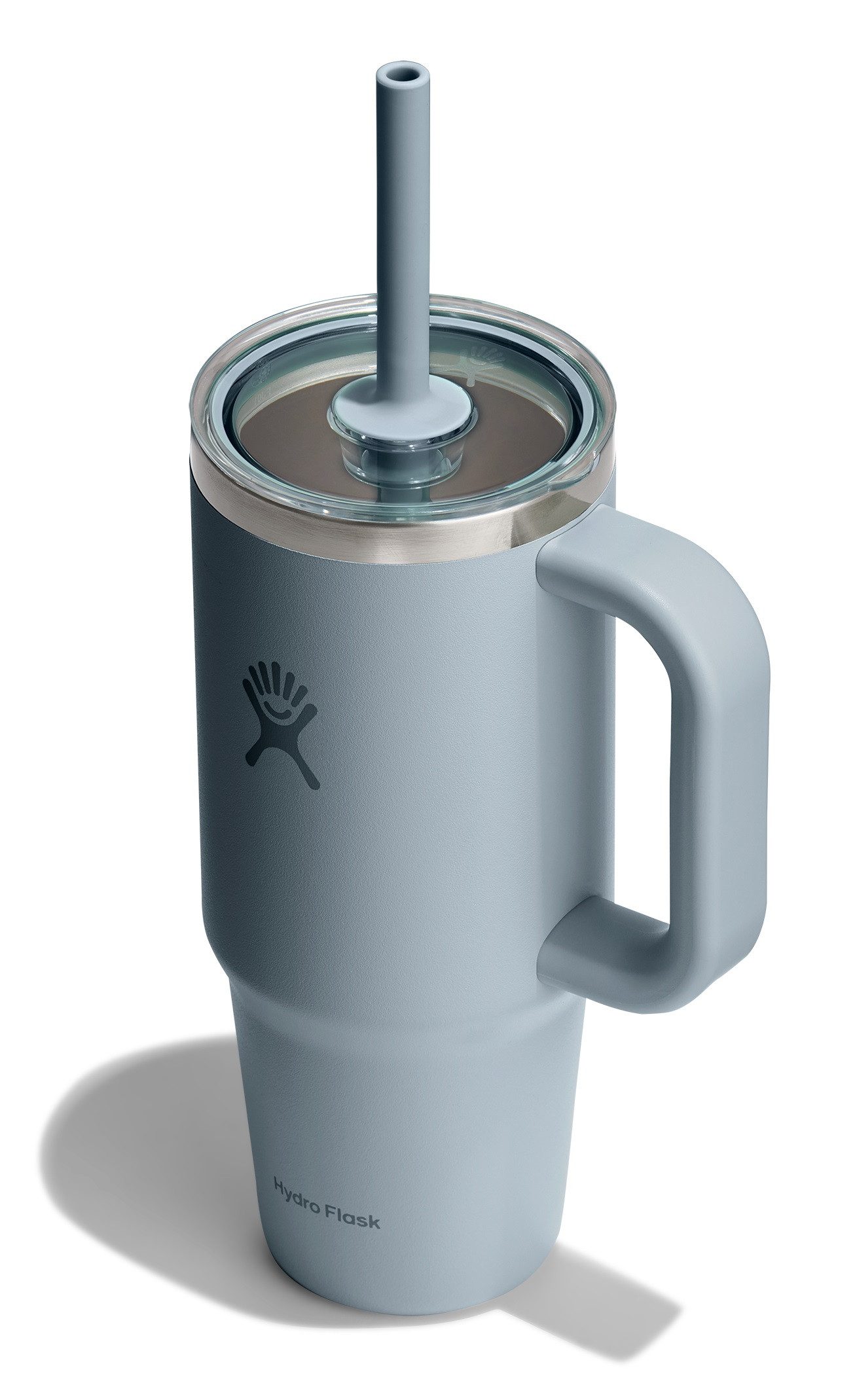 Hydro Flask Thermobecher 24 OZ Travel Tumbler Clear Lid, 710 ml, 1-tlg., Edelstahl, Kompatibel mit Eindrückzubehör der Größe Medium