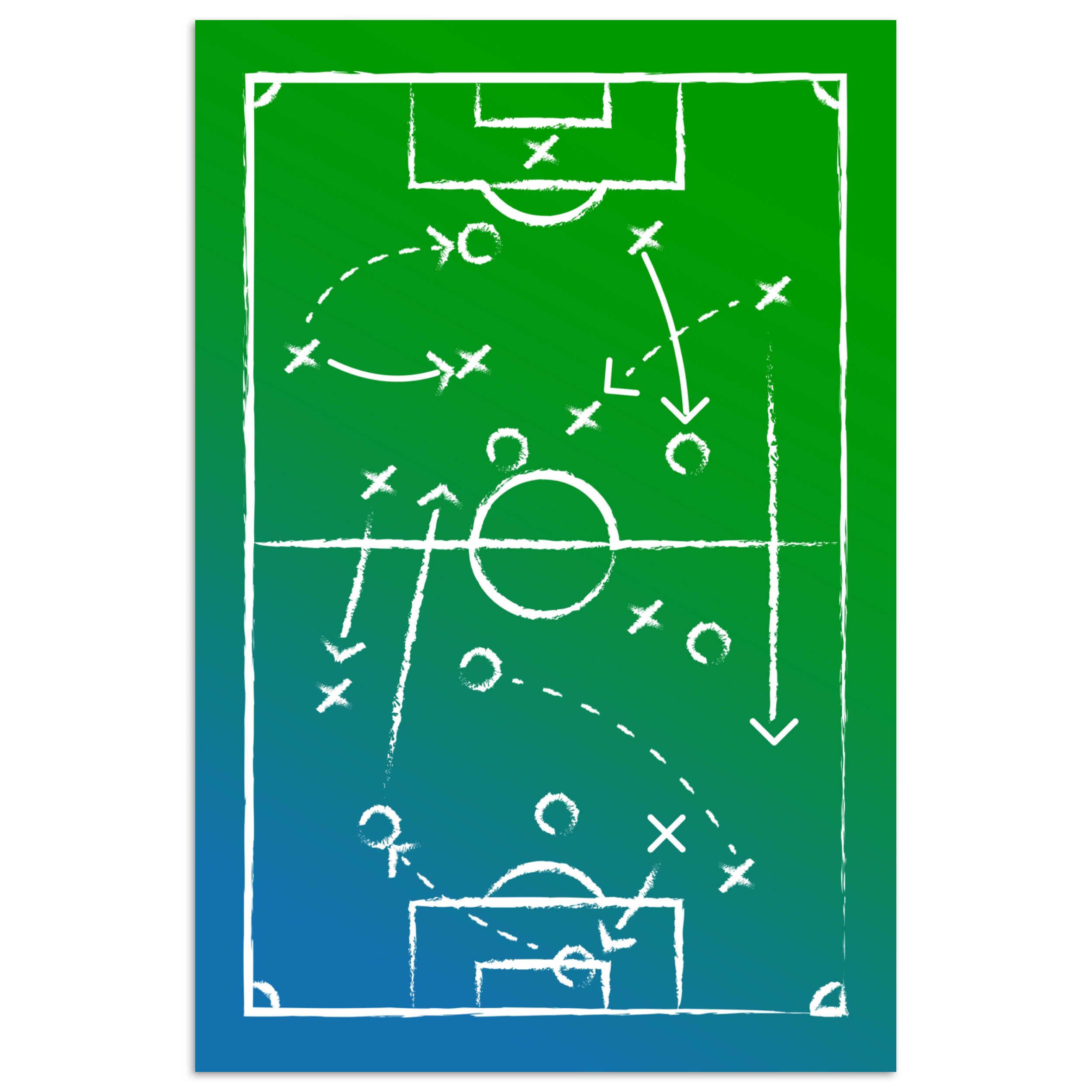 MuchoWow Poster Fußball - Taktik - günstig online kaufen