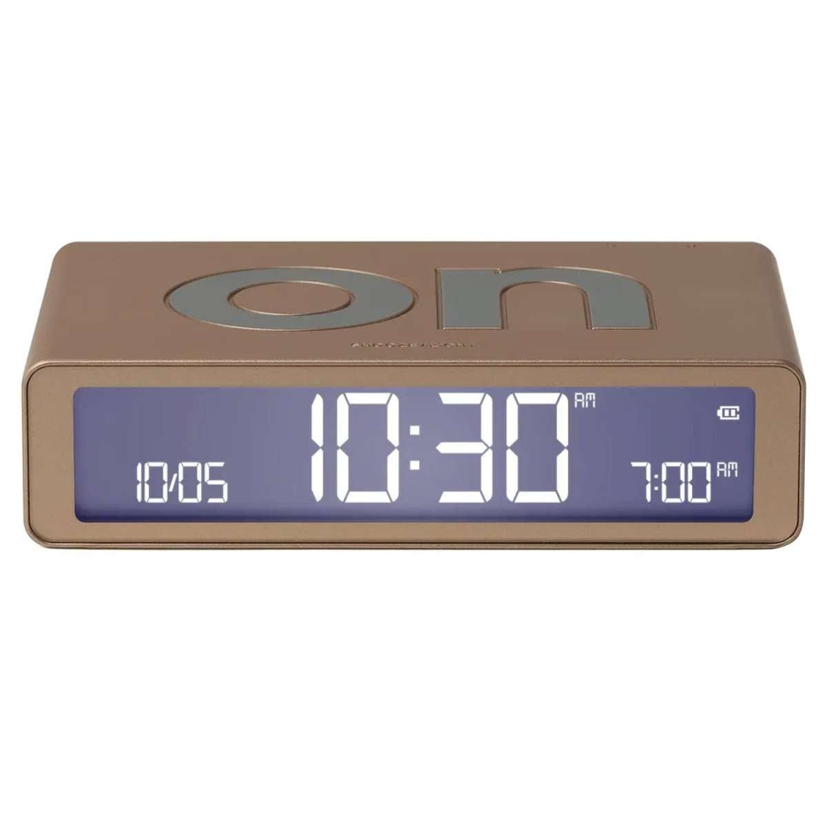 Lexon Quarzwecker LR157D1 Digital Flip Classic Goldfarben