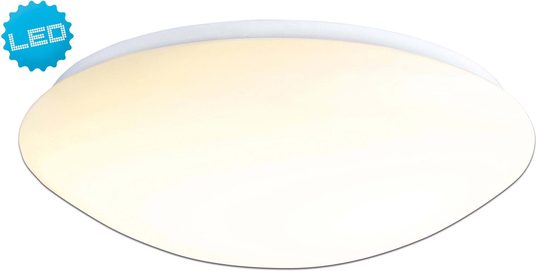 näve LED Deckenleuchte Dublin, LED fest integriert, LED Deckenlampe