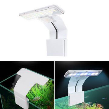 yozhiqu LED Aquariumleuchte 220V Wasserpflanzenlampe, 5W Aquarium LED Wasserpflanzenlampe, Wasserlampe Cliplampe Bunte Aquariumlampe Wasserdichte LED-Lampe