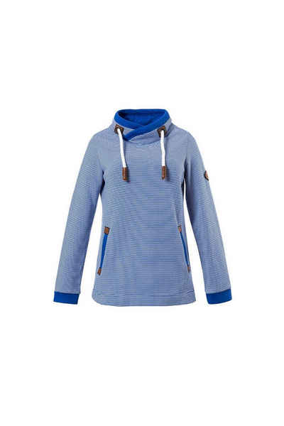 SER Sweatshirt »Sweatshirt, Kult Ringel W9900602S, auch in großen Größen« Breite Bänder am Kragen aus hochwertigem Tau mit geprägten Lederenden