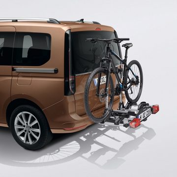 Volkswagen Kupplungsfahrradträger Basic Flex, für max. 2 Räder, (1-tlg., 000-071-105-G), Diebstahlschutz, Vormontiert, für Anhängekupplung, Traglast insg. 60kg
