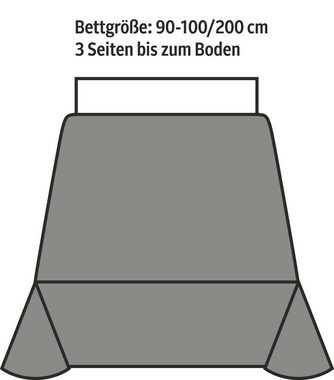 Tagesdecke Mira, my home, leichte Tagesdecke aus 100% Baumwolle, uni Überwurf, ohne Füllung