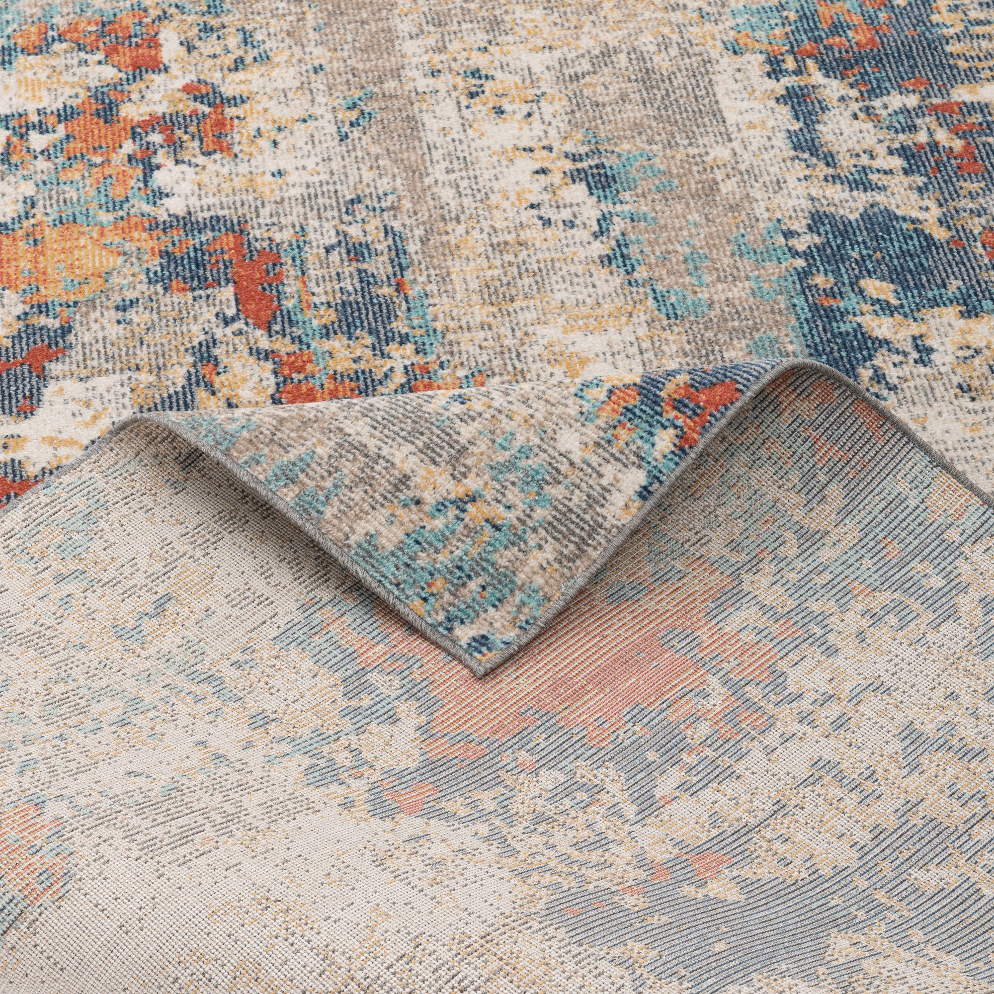 Pergamon Outdoorteppich Designer In und Outdoor Teppich Vintage Muster, Rechteckig, Höhe: 4 mm – Bild 5 von 5