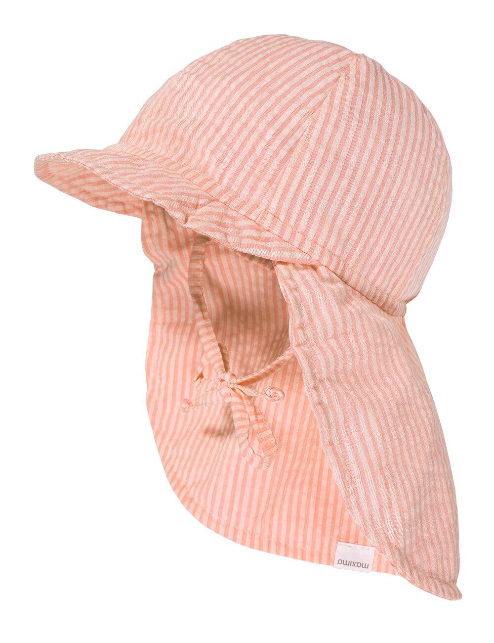 Schirmmütze MINI-Schildmütze, Streifen Nackenschutz, Bindeband, doppelt, UV 30